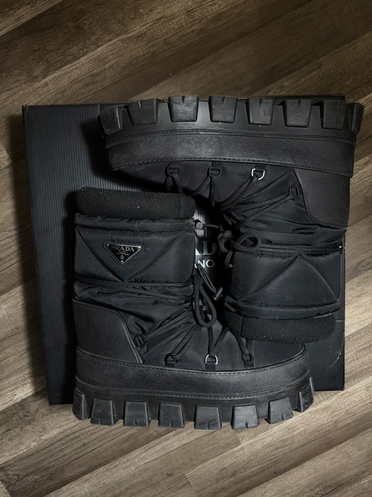 Prada Prada Recycled Nylon Snow Boots Size US 9 / EU 42 - 4 Thumbnail