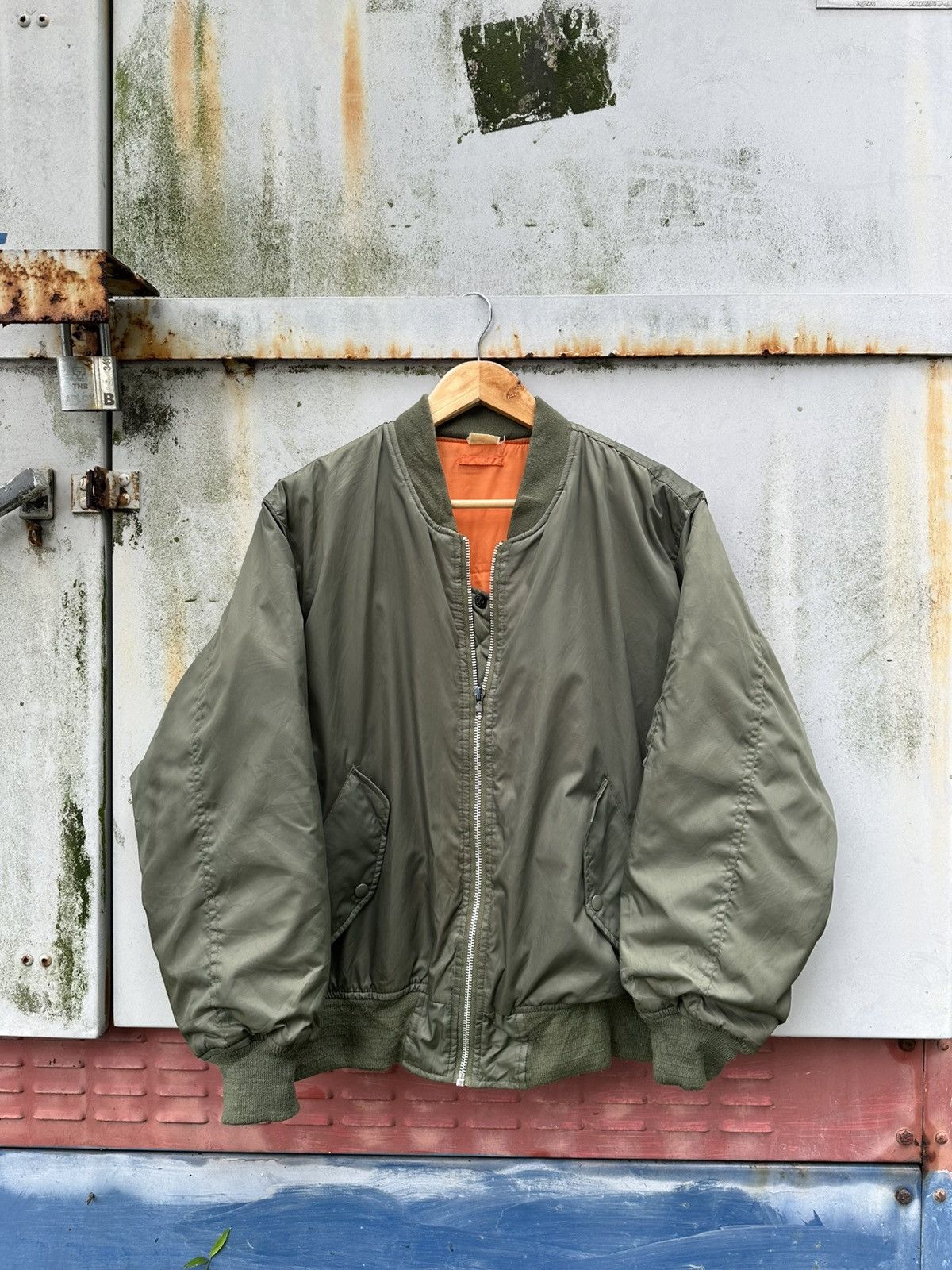 Vintage 🪖Vintage MA-1 Man Intermediate Bomber Jacket Size US M / EU 48-50 / 2 - 3 Thumbnail