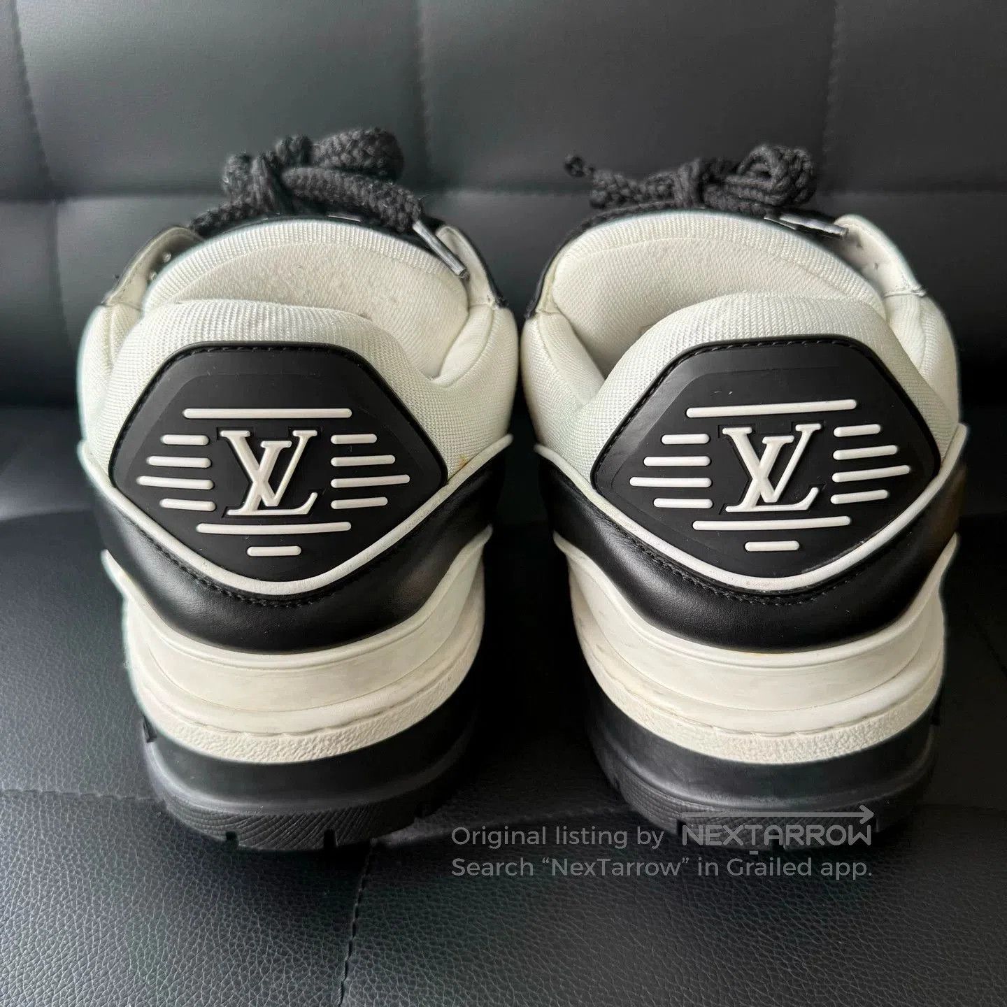 Louis Vuitton Louis Vuitton Trainer Black and White Maxi Low. Size US 9 / EU 42 - 3 Thumbnail
