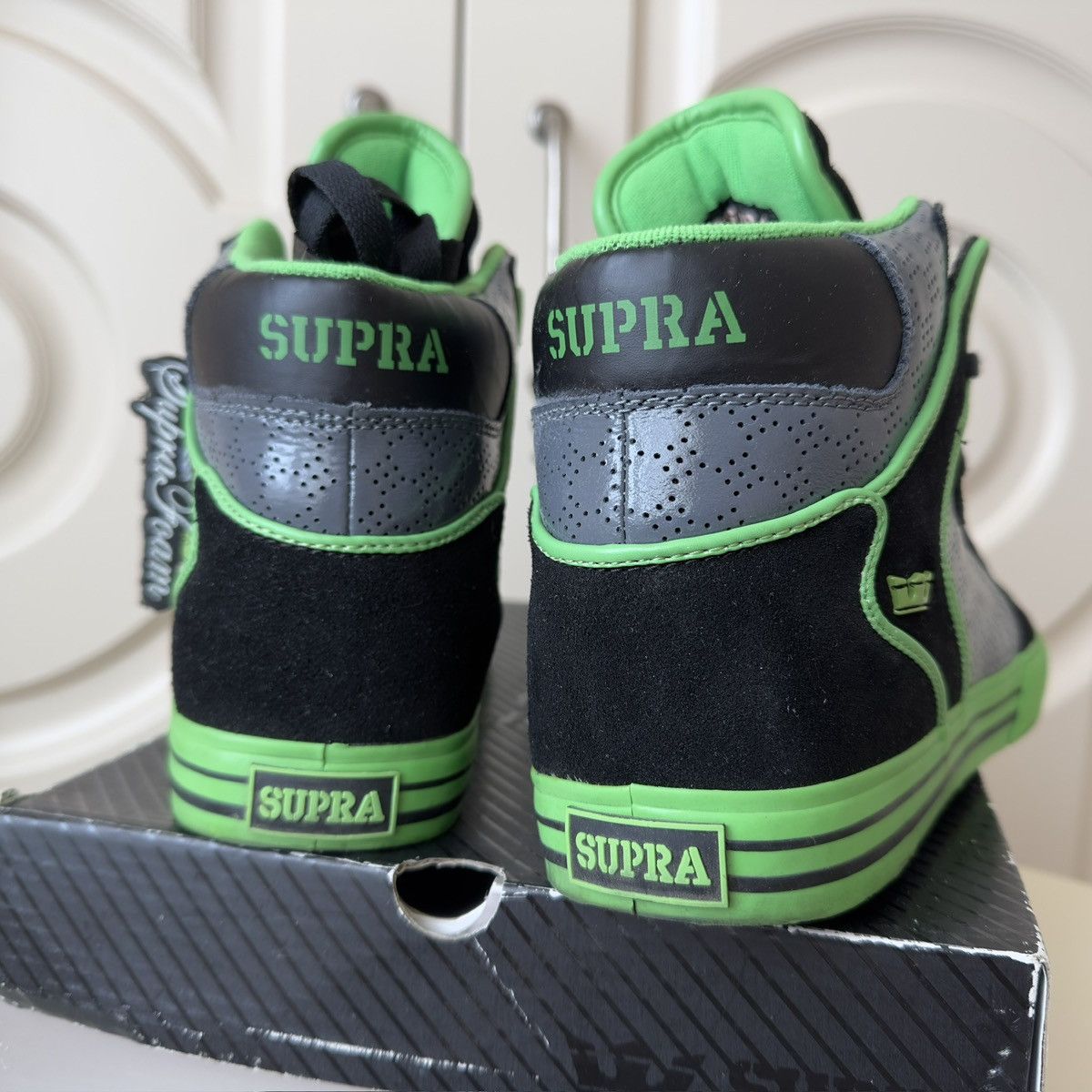 Supra Supra 2009 Vaider Charcoal Green High-Top Sneakers Size US 10.5 / EU 43-44 - 7 Thumbnail