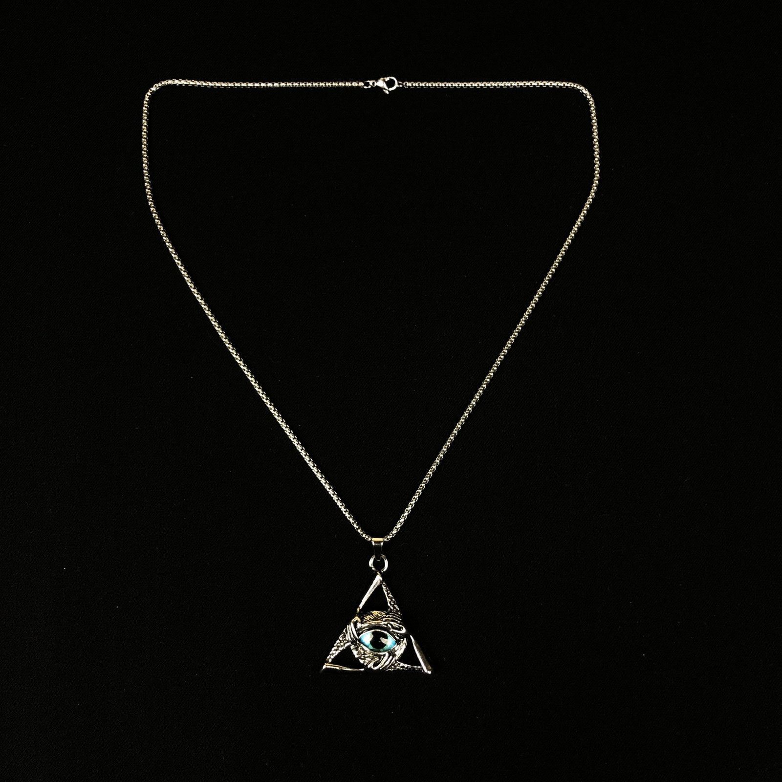 Jewelry Eye Hands Necklace Punk Chain Size ONE SIZE - 4 Thumbnail