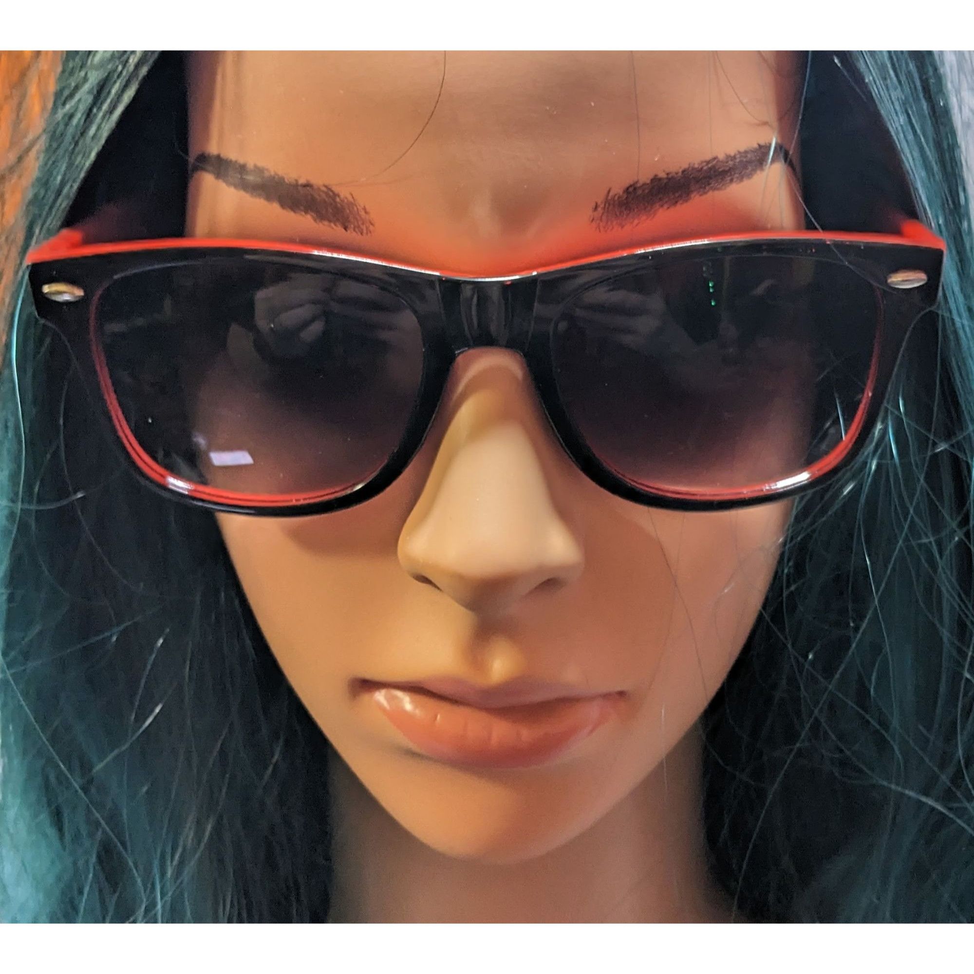 Other Red And Black Classic Retro GAF Branded Sunglasses Size ONE SIZE - 8 Thumbnail