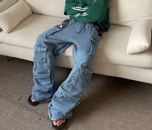 Japanese Brand Retro punk denim pants Size US 32 / EU 48 - 5 Thumbnail