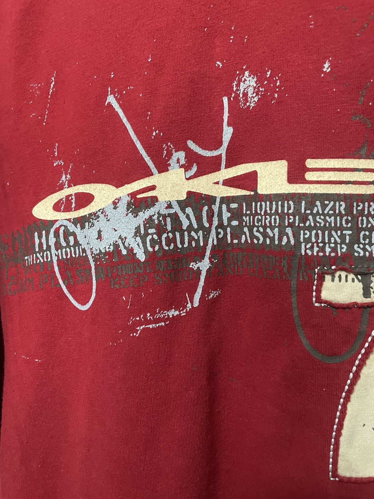 Oakley × Vintage Vintage 90s Oakley Art Logo T Shirt Outdoor Y2K Size US XL / EU 56 / 4 - 4 Thumbnail