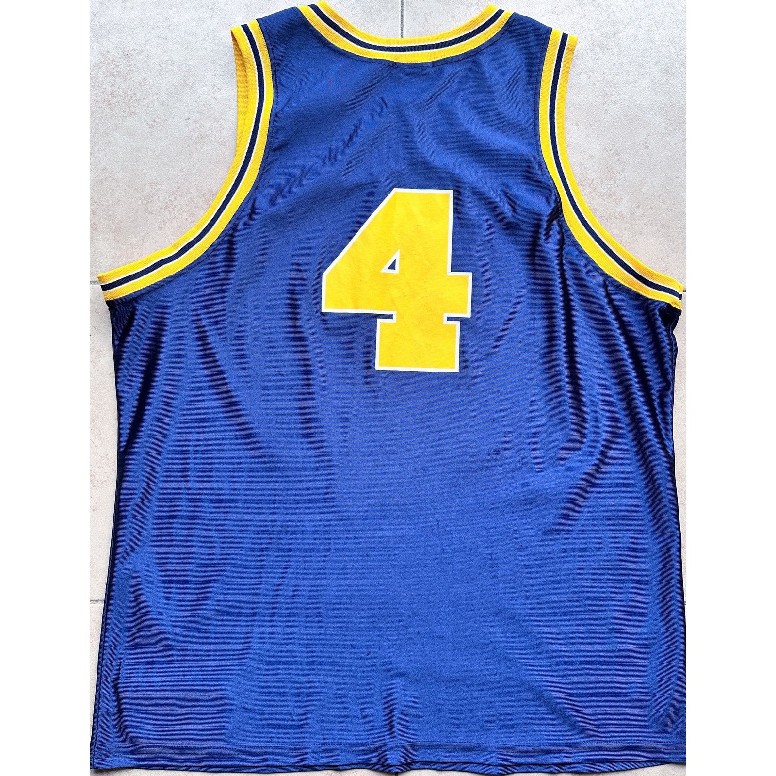 NCAA × Starter WEBBER Michigan Wolverines 90 MAJESTIC jersey basketball vtg Size US XL / EU 56 / 4 - 5 Thumbnail