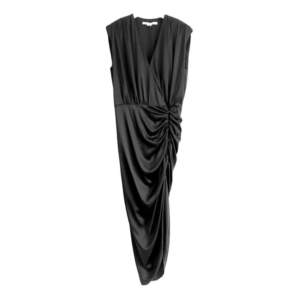 Veronica Beard Veronica Beard, Veronica Beard Casela Black Silk Dress Size M / US 6-8 / IT 42-44 - 3 Thumbnail