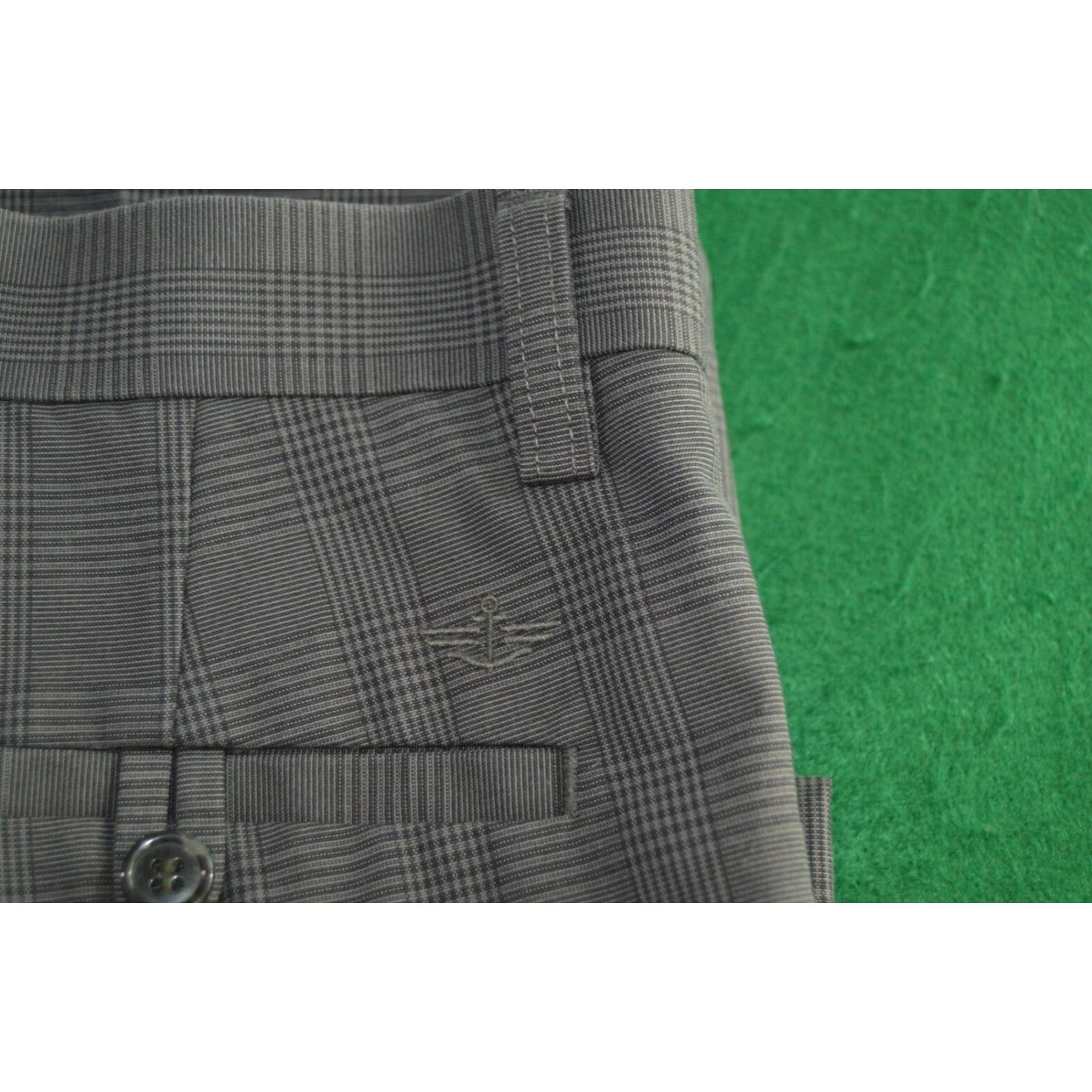 Vintage Men's Classic Fit Gray Plaid D2 Pants Size 34W x 32L Flat Front Size US 34 / EU 50 - 4 Thumbnail