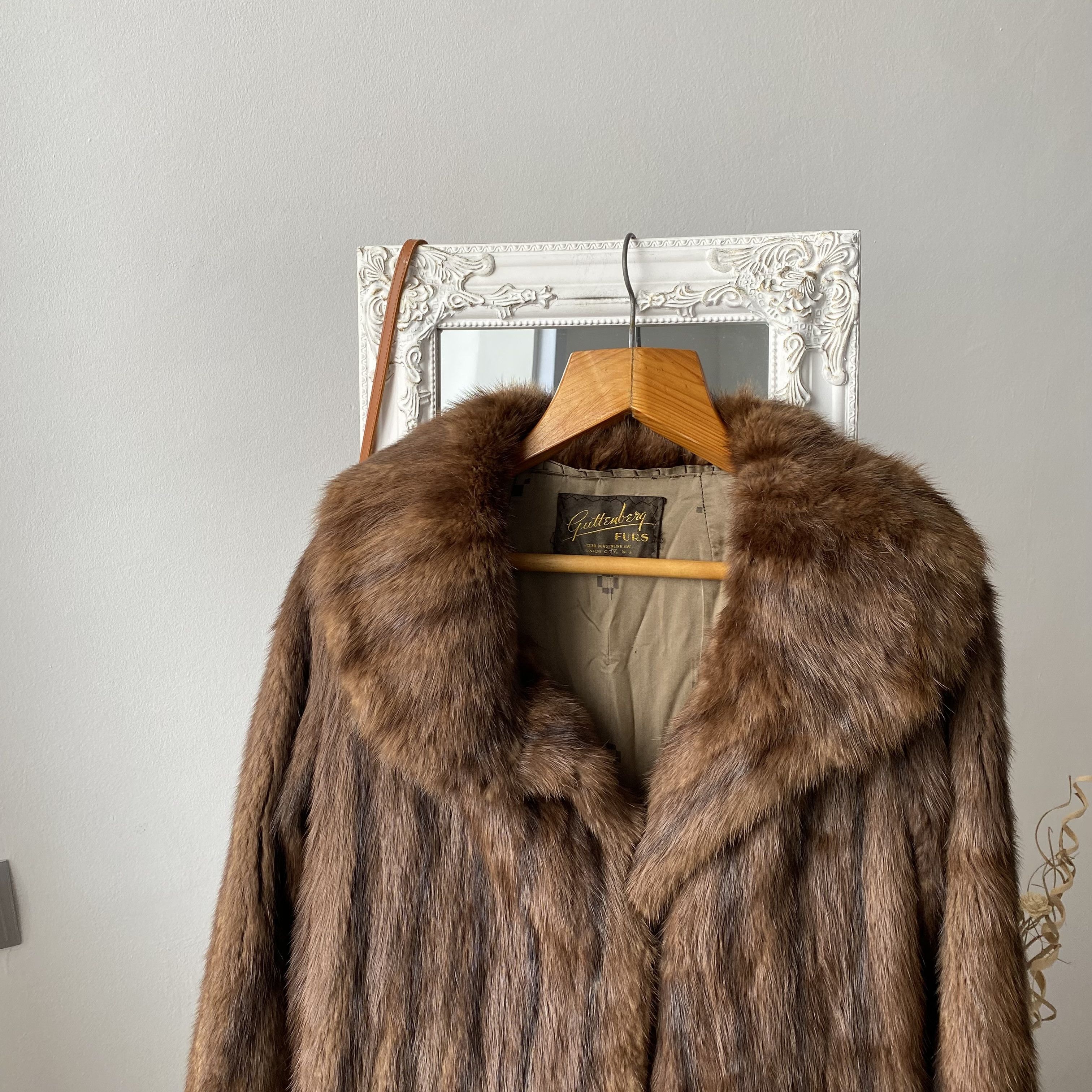 Vintage Vintage 80’s Oldmaney Real Fur Mink Coat Lxury Leather Size M / US 6-8 / IT 42-44 - 2 Thumbnail