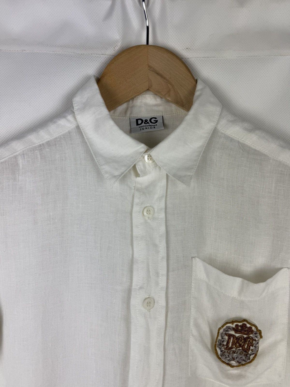 Dolce & Gabbana Dolce & Gabbana Junior Short Sleeve Linen Button Up Shirt Size US XXS / EU 40 - 8 Thumbnail