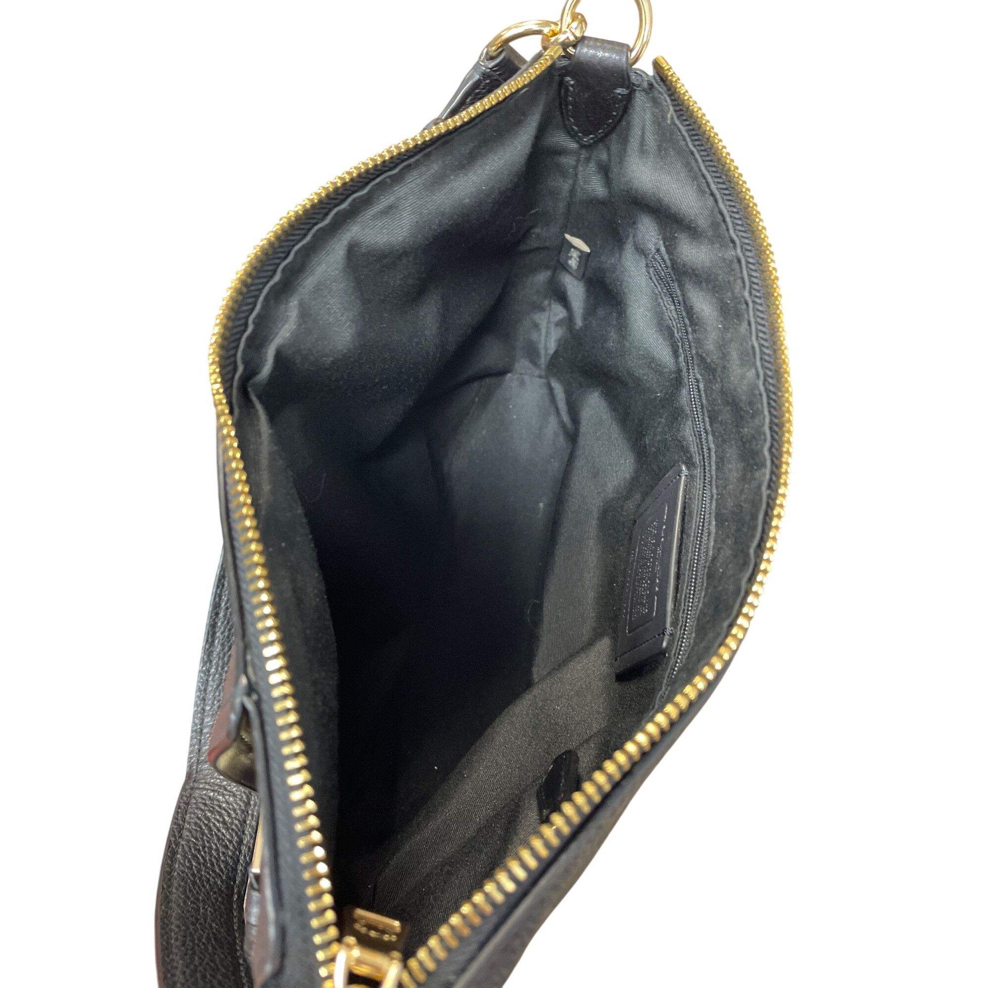 Coach Coach NY Marlon Black Leather pebbled Shoulder HandBag size Size ONE SIZE - 17 Thumbnail
