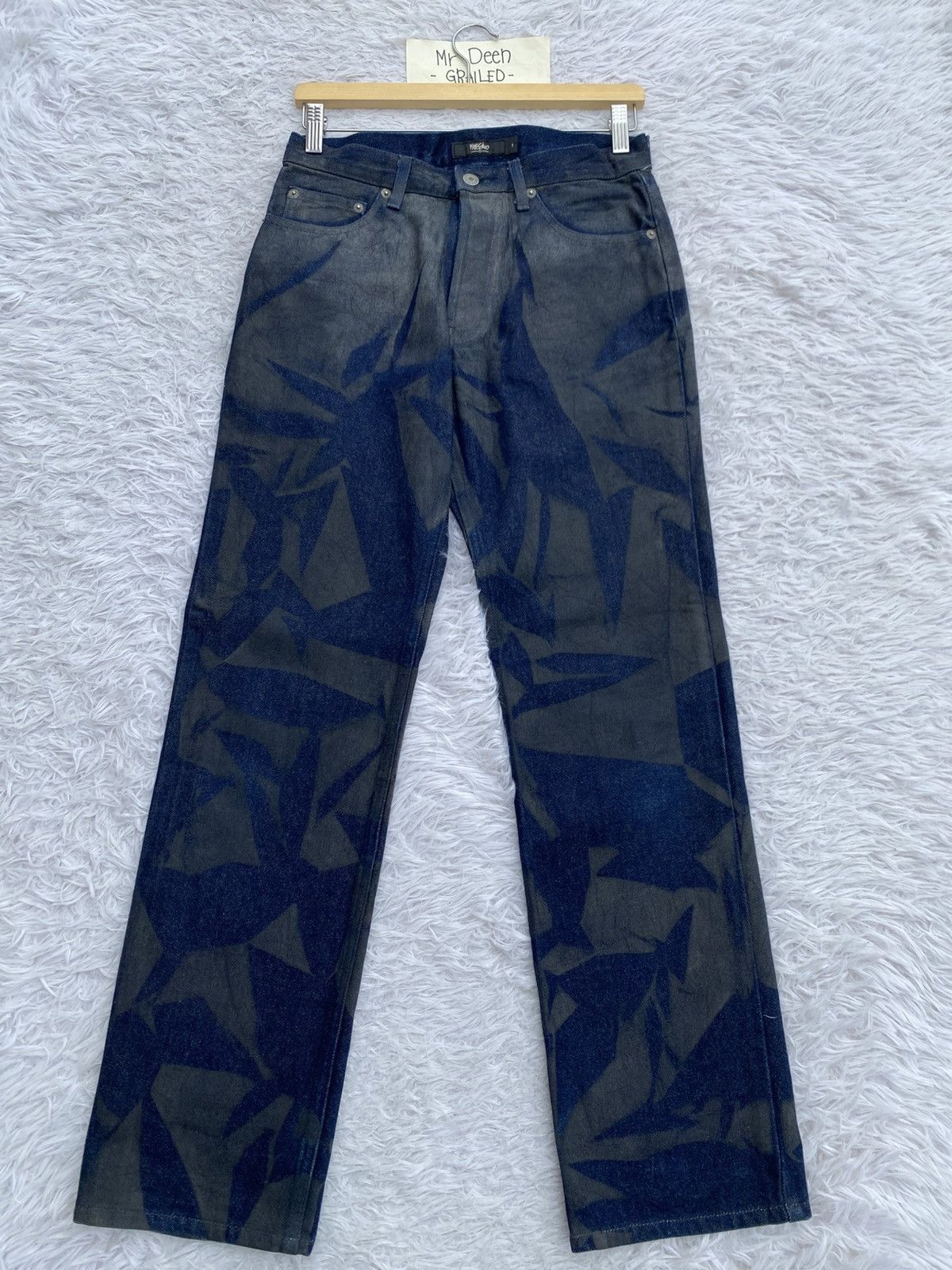 Mossimo MASSIMO Rare Design Pattern Blue Jeans/Denim Size US 28 / EU 44 - 4 Thumbnail