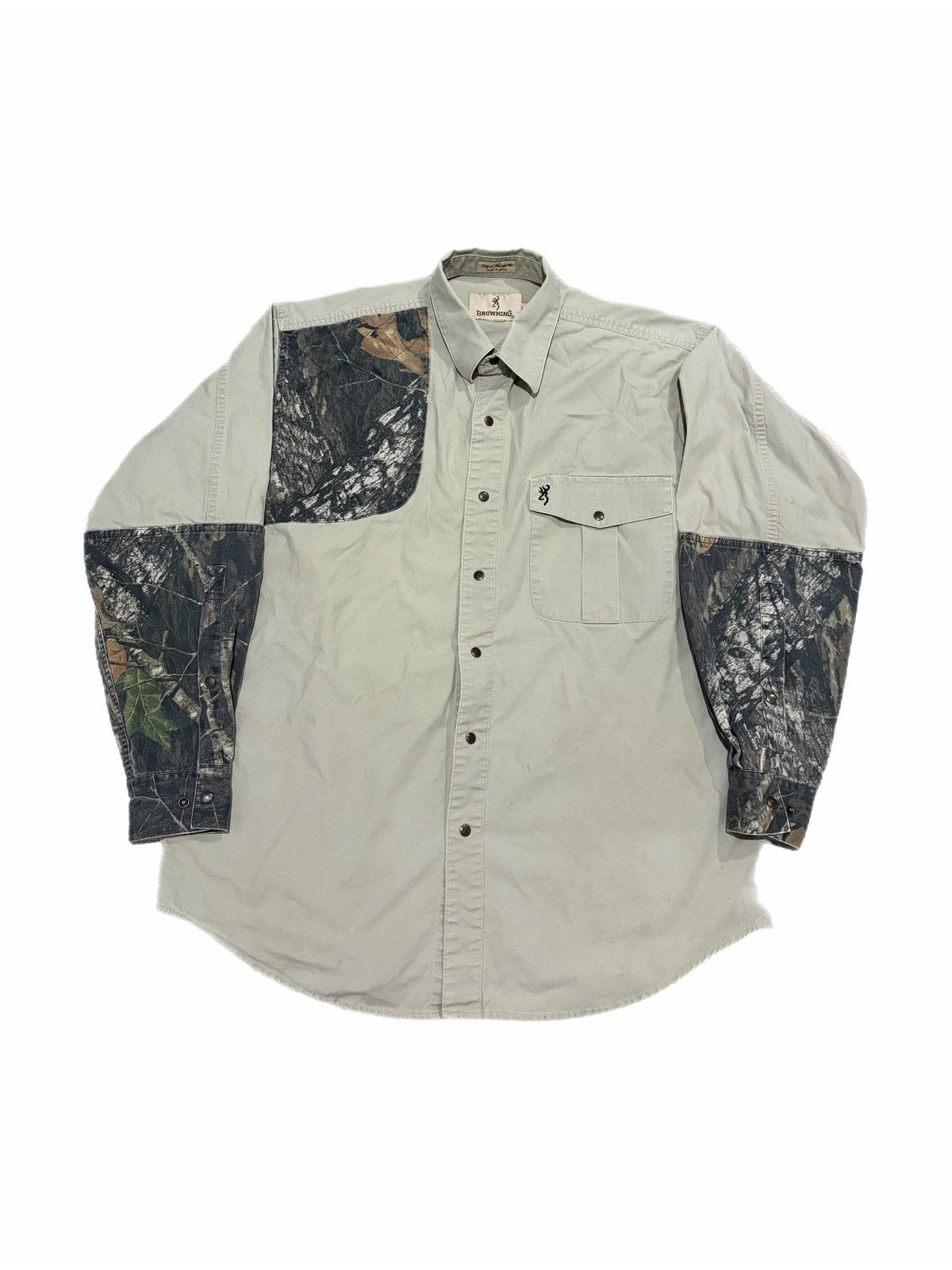 Mossy Oaks Browning Mossy Oak Camo Sleeve Shooting Shirt Size Large Size US L / EU 52-54 / 3 - 1 Thumbnail
