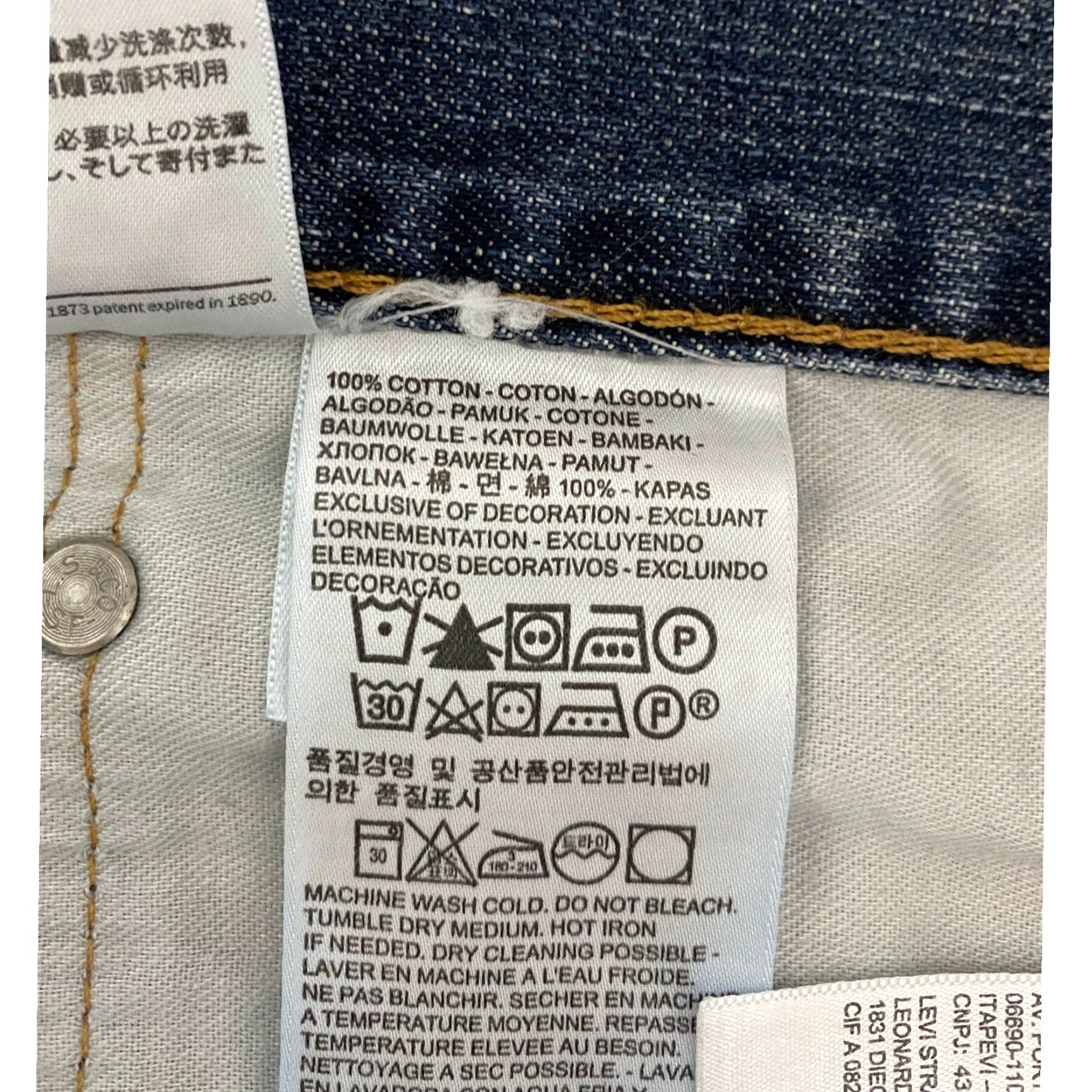 Levi's Levi's 559 Jean Shorts Men 35×10 Blue Cutoff Denim Jorts Whiskers Bermuda 5-Pocket Casual Summer Size US 35 - 3 Thumbnail
