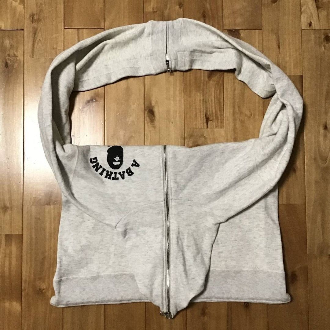Bape 🔥Vintage🔥 BAPE College Logo Full Zip Hoodie Shoulder Bag Size US XS / EU 42 / 0 - 4 Thumbnail