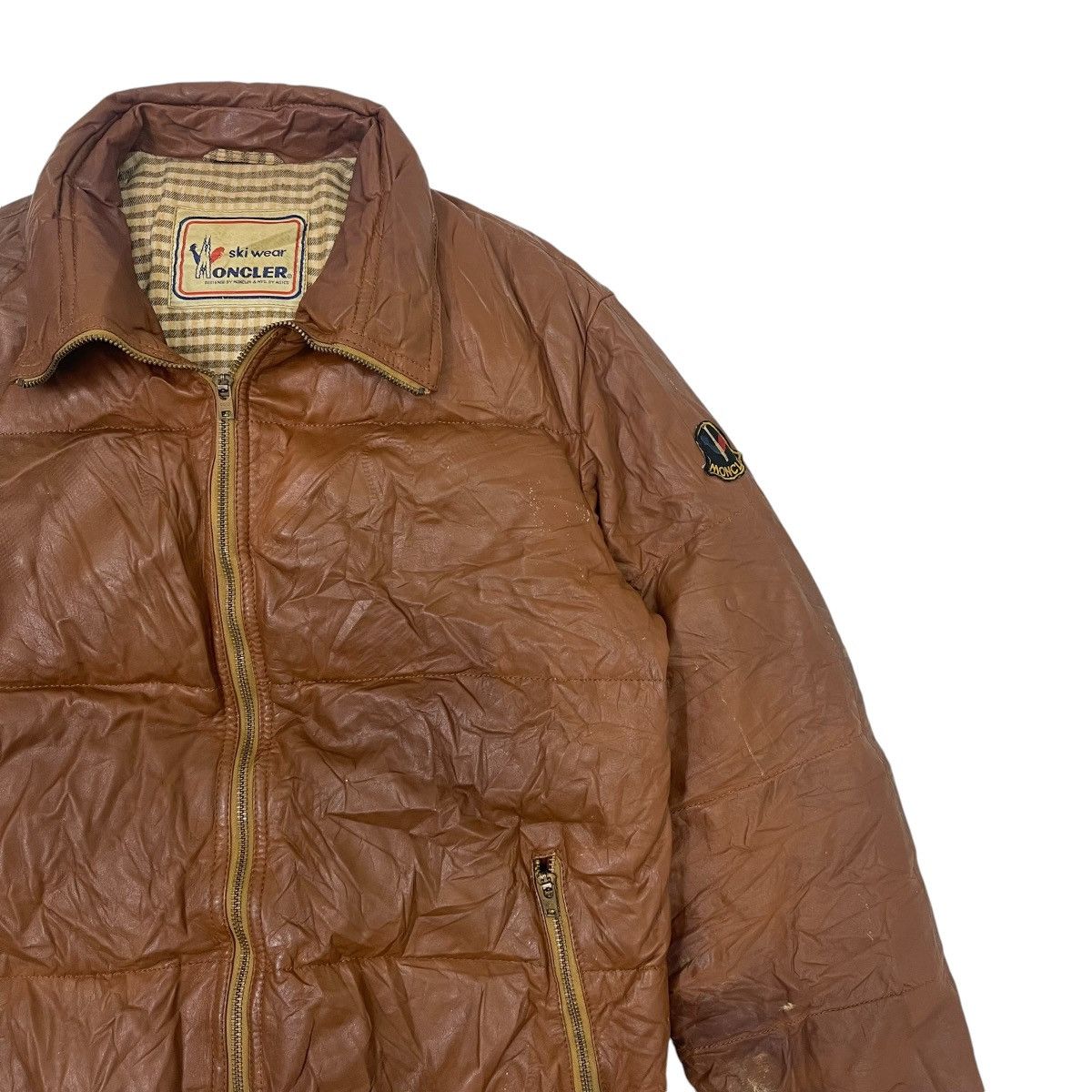 Moncler ⚡️Vintage Moncler Asics Cowhide Down Jacket Size US S / EU 44-46 / 1 - 9 Thumbnail