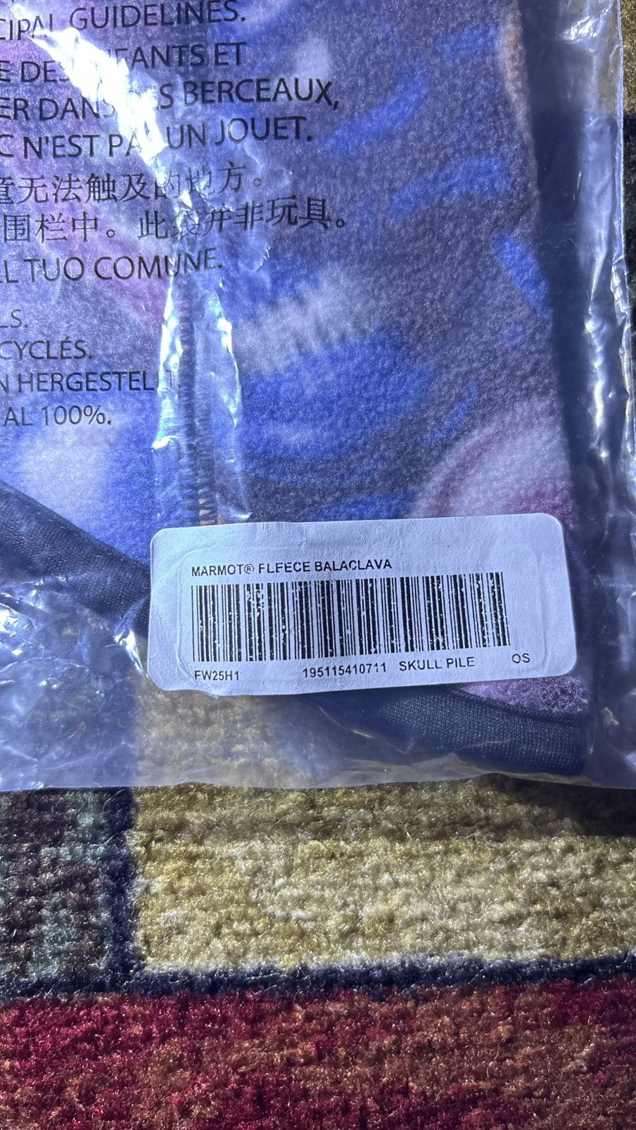 Supreme Supreme®/Marmot® Fleece Balaclava, “Skull Pile” (F/W 2025) Size ONE SIZE - 12 Thumbnail