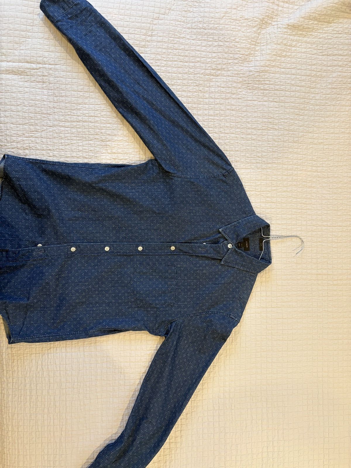 J.Crew J.Crew Slim Fit Indigo Printed Button Down Size US S / EU 44-46 / 1 - 1 Thumbnail