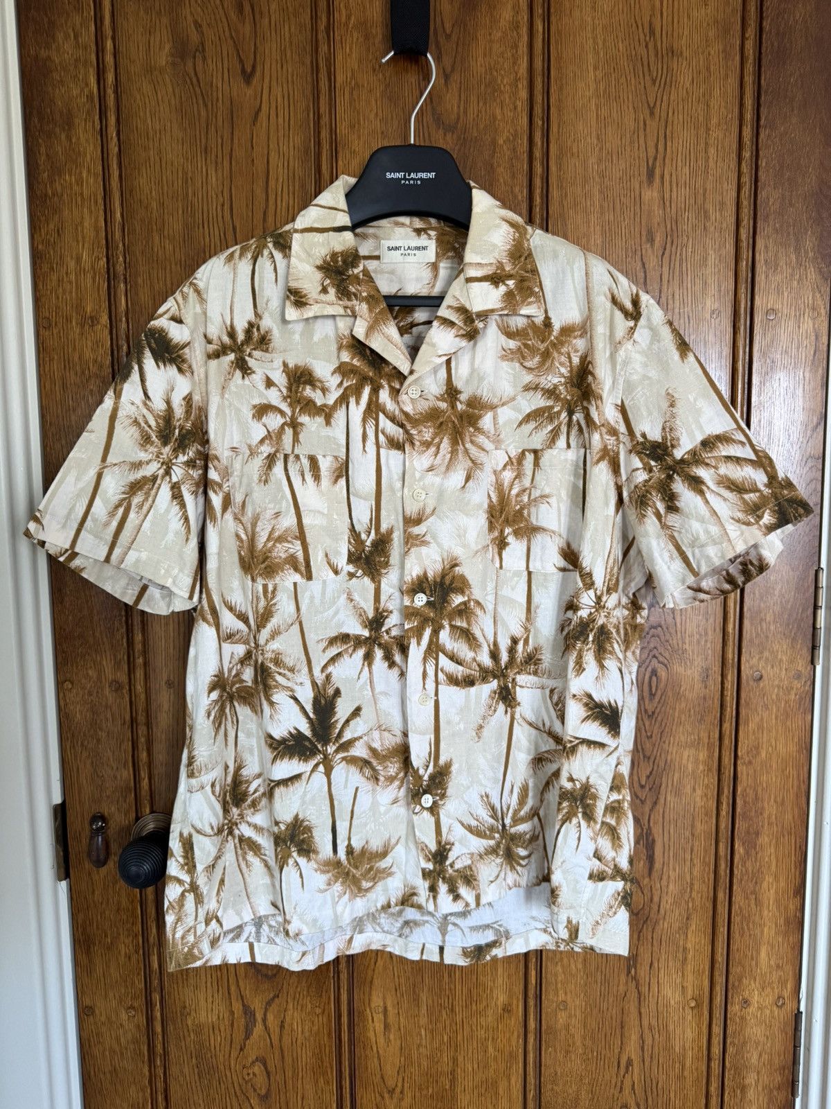 Saint Laurent Paris SS16 Saint Laurent runway Hawaiian palm tree shirt Hedi 42 Size US L / EU 52-54 / 3 - 2 Thumbnail