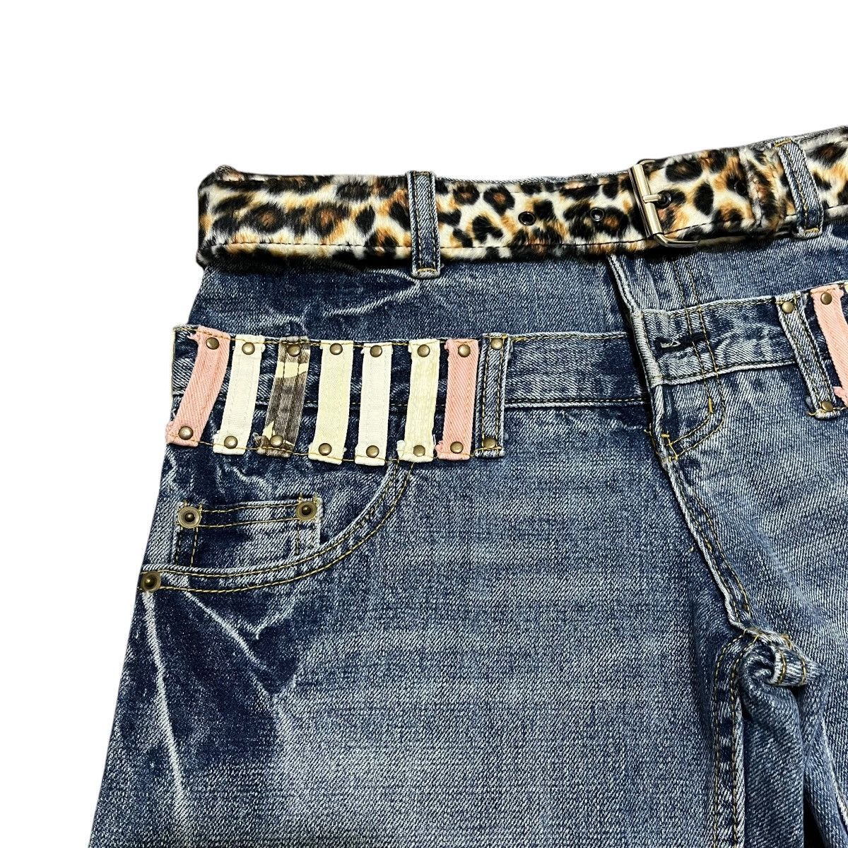 Japanese Brand Y2K Double Waist Denim Pants Mouth Valley Size US 30 / EU 46 - 3 Thumbnail
