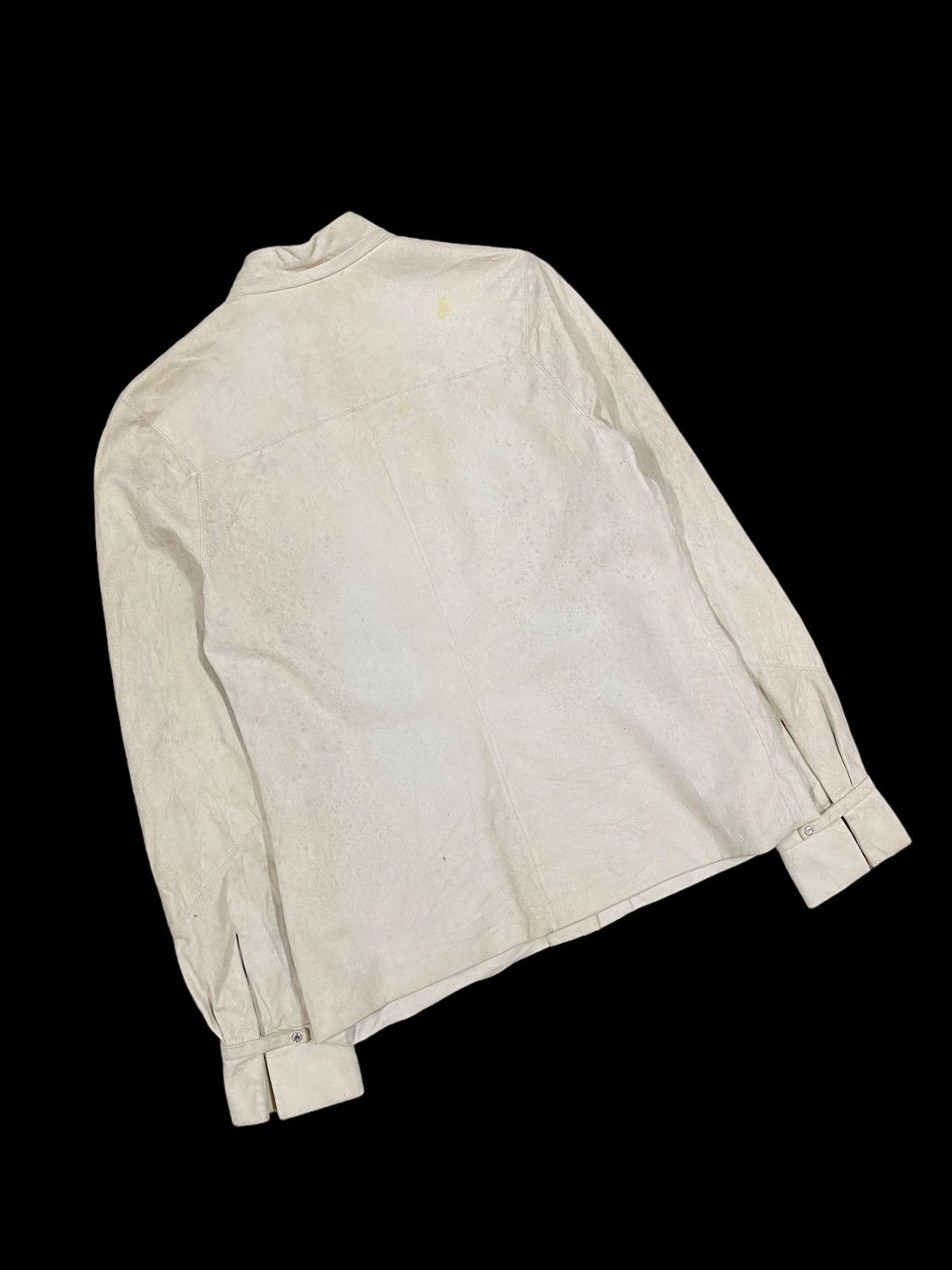 Loewe Authentic🔥Loewe Goat Skin/Silk Liner Button Ups Shirt Size US XXS / EU 40 - 23 Thumbnail