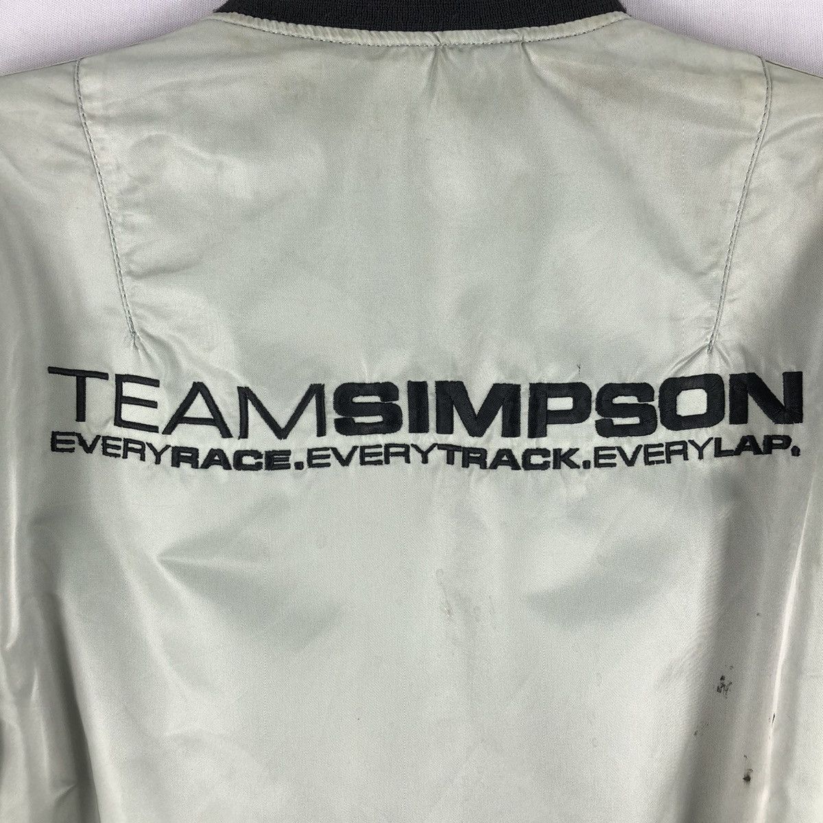 Alpha Industries Vintage Alpha Industries X Simpson Racing Team Bomber Jacket Size US M / EU 48-50 / 2 - 10 Thumbnail