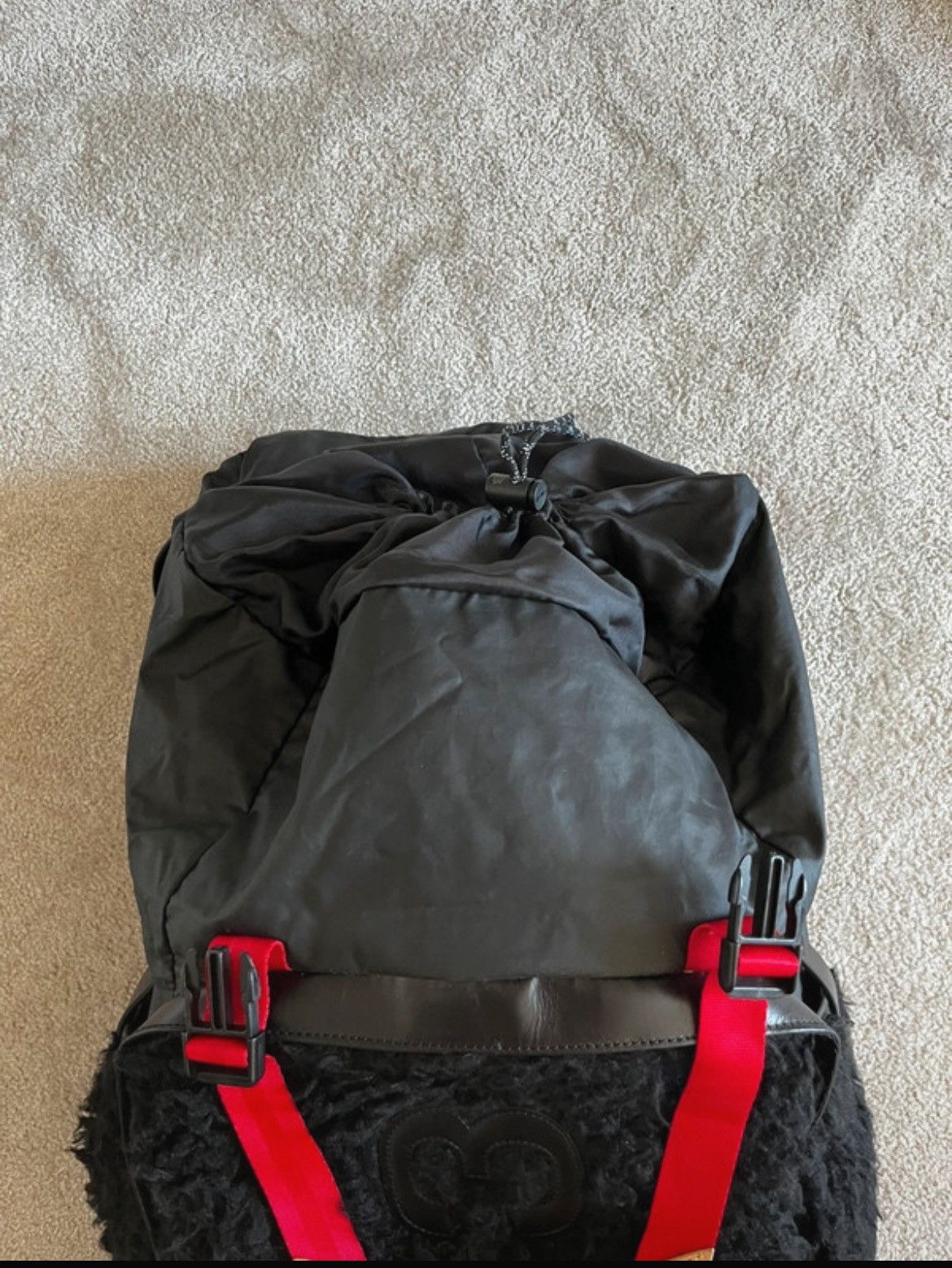 Yohji Yamamoto Y-3 Backpack Yohji Yamamoto Sheepskin Black Fall/Winter 2014 Size ONE SIZE - 11 Thumbnail