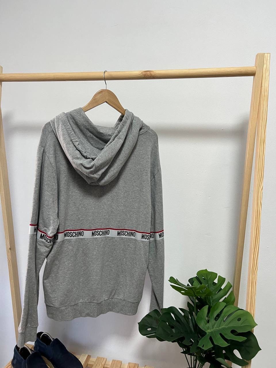 Moschino Moschino Stripes Grey Hoodie Sweatshirt XL Size US XL / EU 56 / 4 - 5 Thumbnail