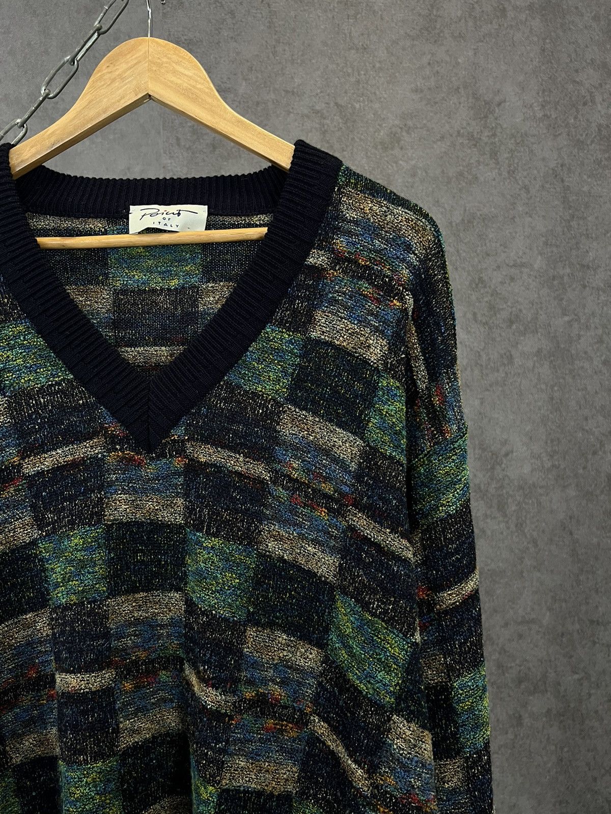 Vintage Point Italian designer vintage coogi style sweater Size US XL / EU 56 / 4 - 2 Thumbnail