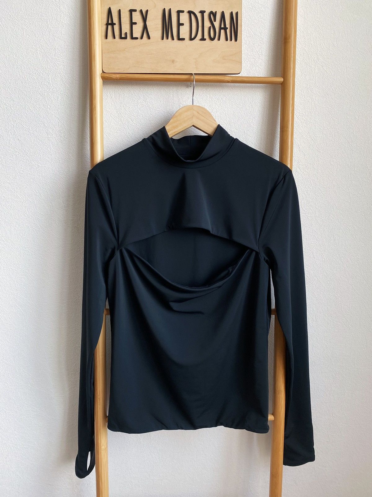 Mugler Mugler x H&M Jersey Cut-Out Shirt Size L Size US L / EU 52-54 / 3 - 4 Thumbnail