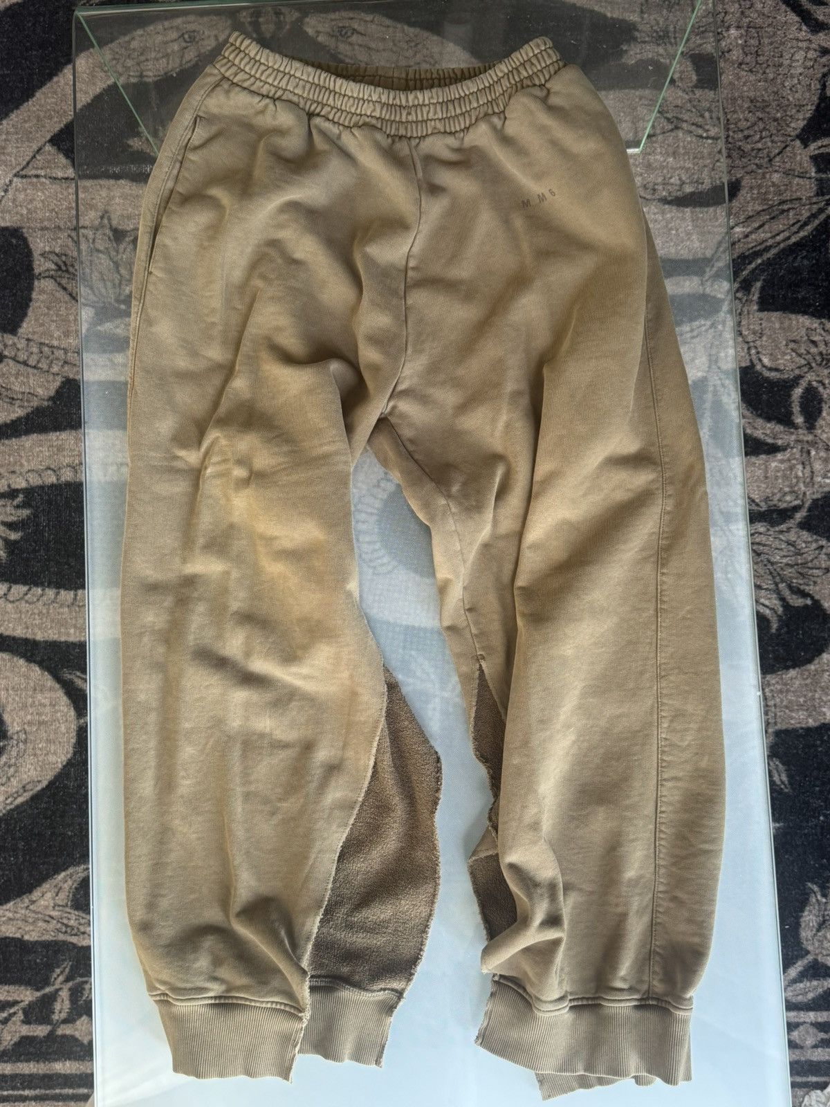 Maison Margiela Maison Margiela MM6 Split Sweatpants Beige Size US 32 / EU 48 - 3 Thumbnail
