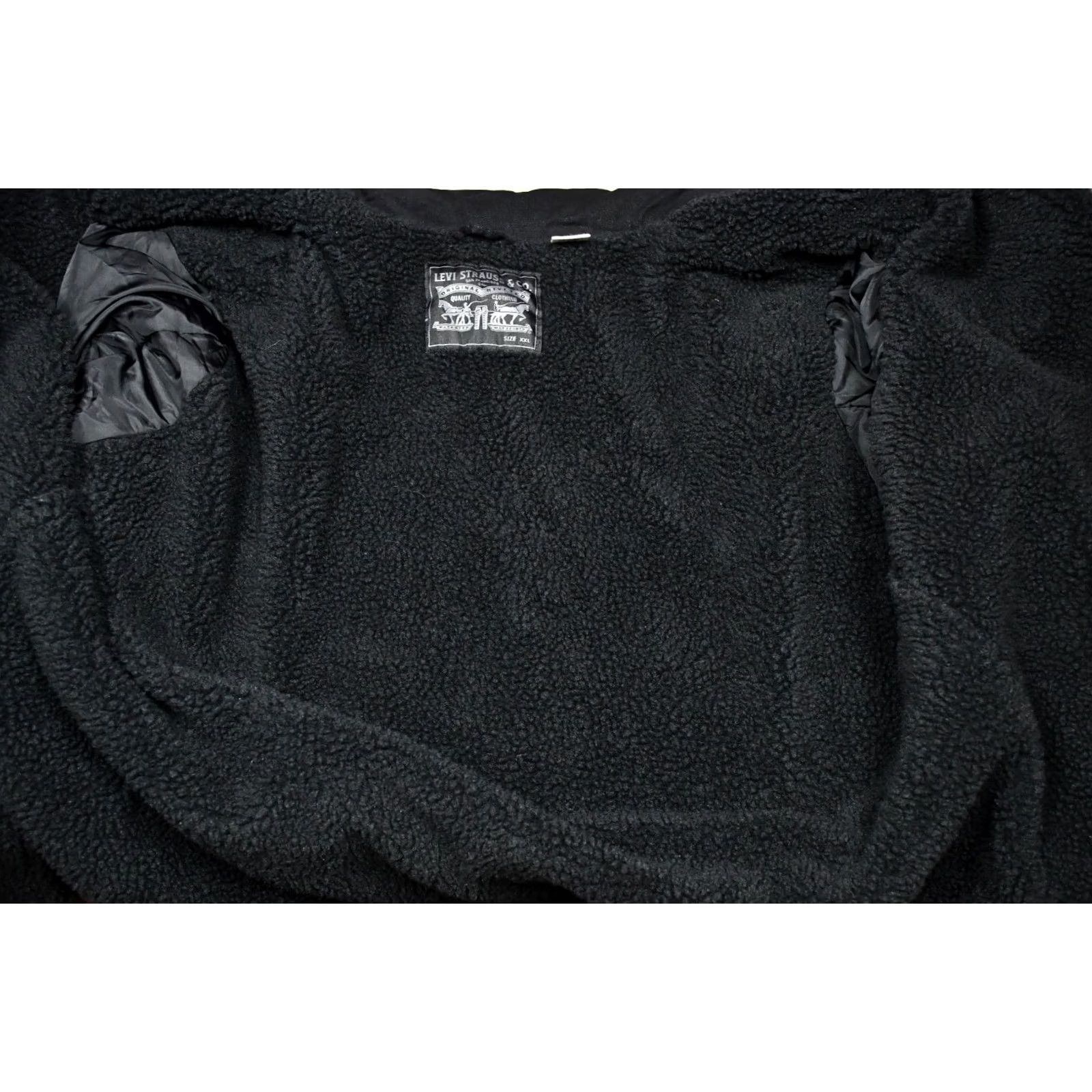 Levi's Levi's M65 Jacket Mens 3XL Black Lined Fleece Cotton Solid Vintage No Size US XXL / EU 58 / 5 - 7 Thumbnail