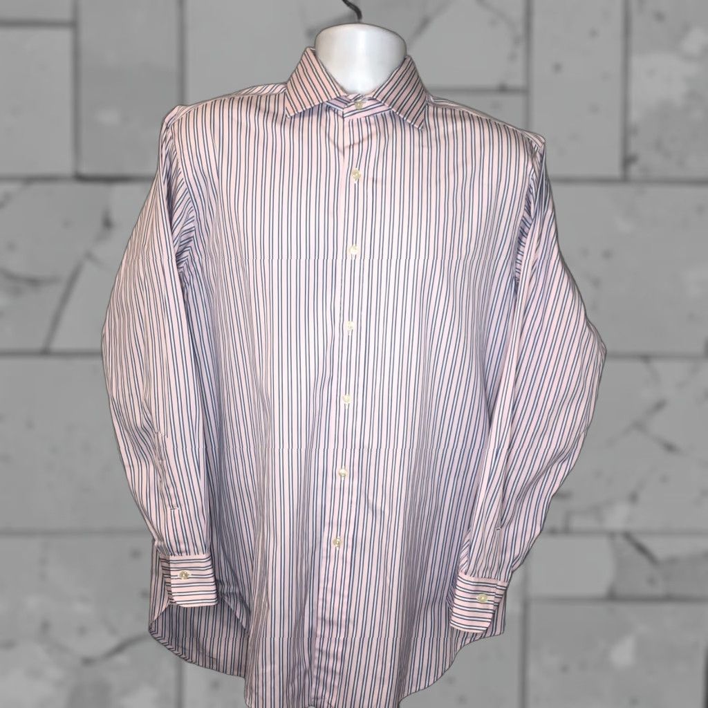 Polo Ralph Lauren Polo Ralph Lauren Striped Shirt Regent Mens 16.5 Pink Long Sleeve Dress Shirt Size US L / EU 52-54 / 3 - 1 Thumbnail