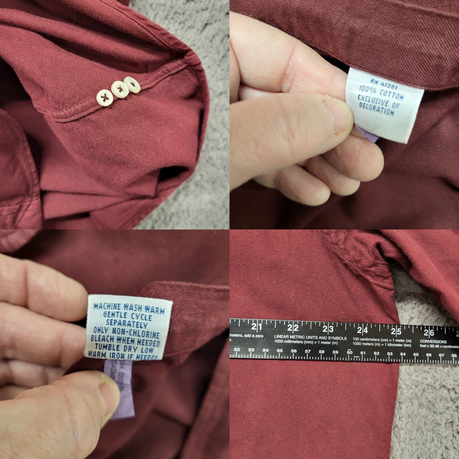 Ralph Lauren Ralph Lauren Shirt Mens XL Button-Down Long Sleeve Red Blue Pony Casual Size US XL / EU 56 / 4 - 8 Thumbnail