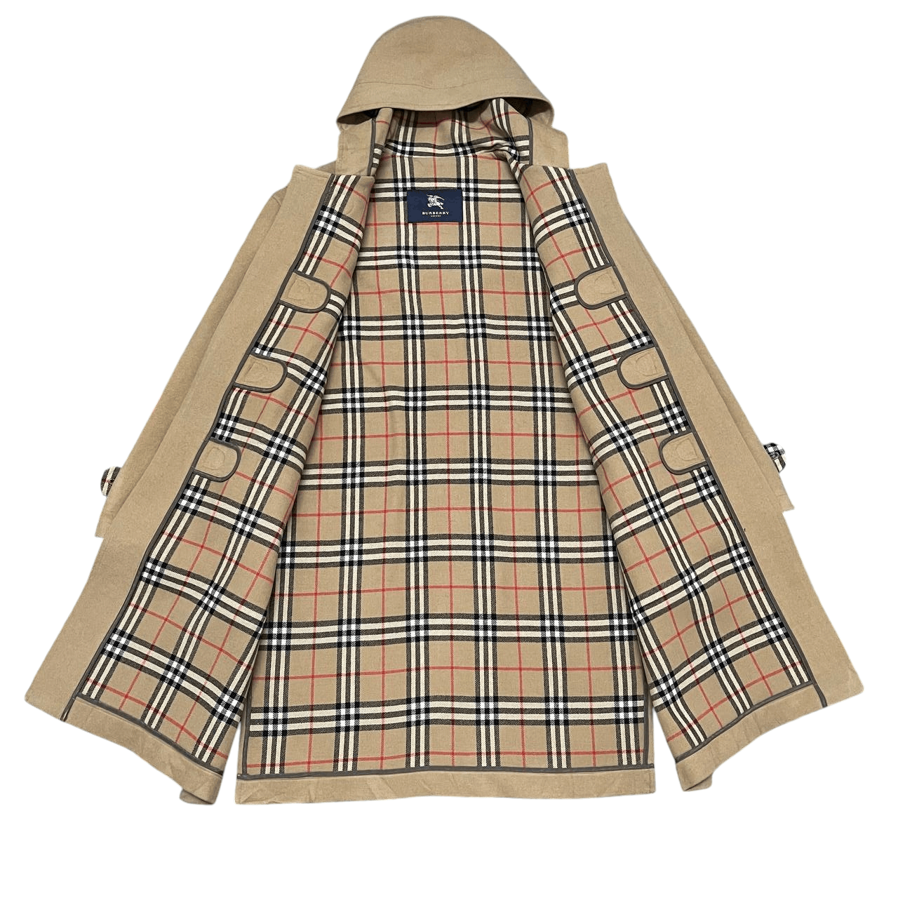Burberry Vintage Burberry London Duffle Coat Nova Check Wool Cashmere Size US M / EU 48-50 / 2 - 8 Thumbnail