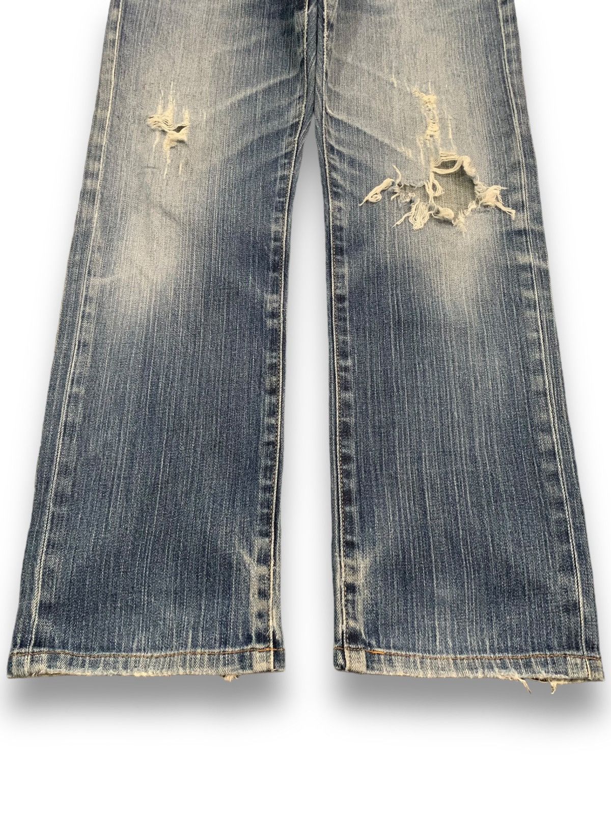 Undercover × Uniqlo Vintage Uniqlo S001 Straight Leg Distressed Grunge Jeans Size US 31 - 7 Thumbnail