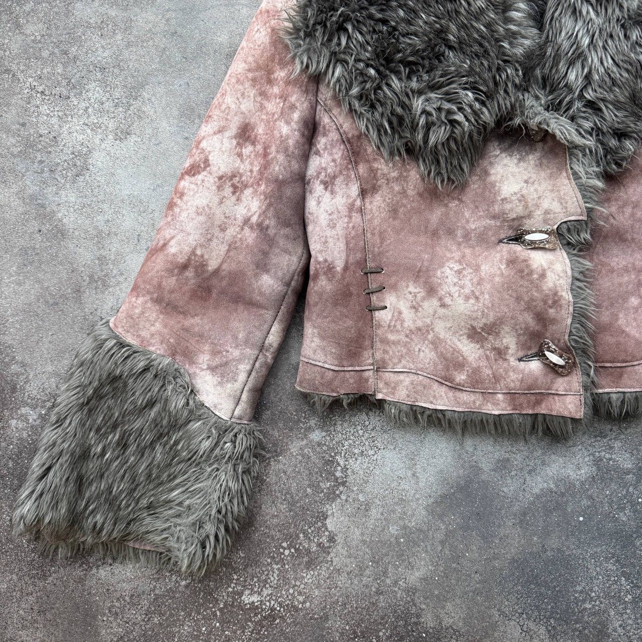 Japanese Brand Amazing Faux Fur Cropped Shearling/Sheepskin Jacket Size M / US 6-8 / IT 42-44 - 10 Thumbnail