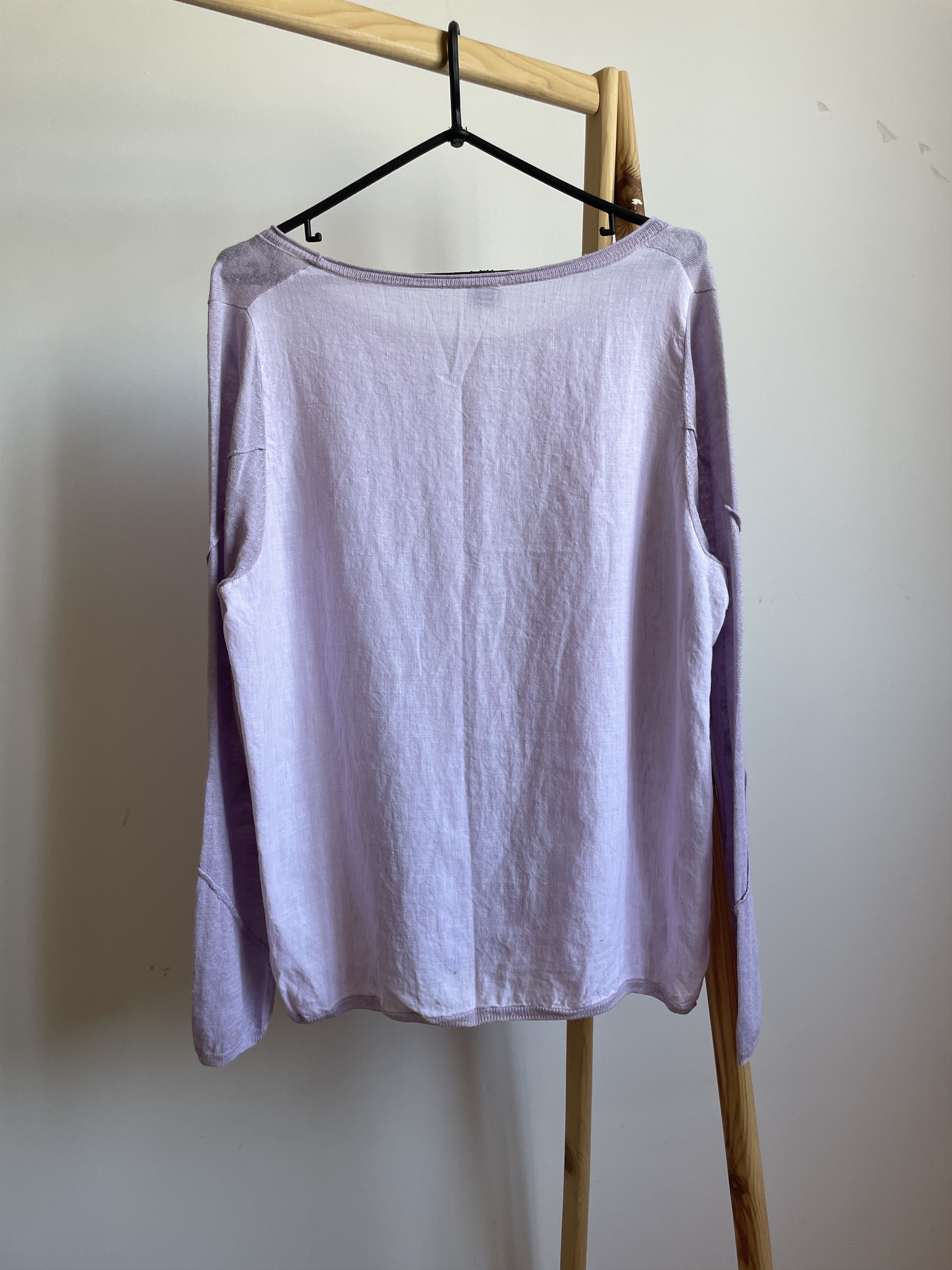 Other Poetry Womens Linen Boat Neck Light Sweater Size XL / US 12-14 / IT 48-50 - 2 Thumbnail