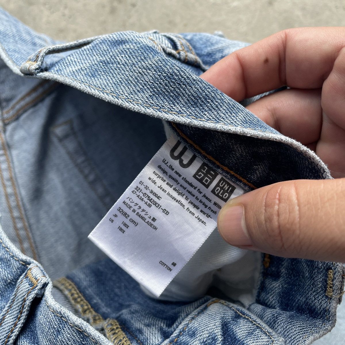 Japanese Brand Vintage Japanese Faded Wash Jeans Denim Pants W32x31 Size US 32 / EU 48 - 7 Thumbnail