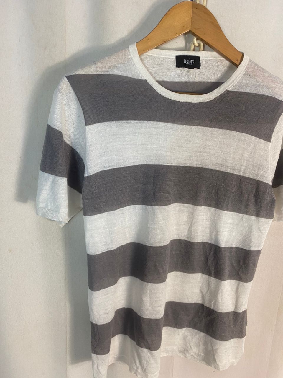 Yohji Yamamoto Ined stripe tshirt by yohji Yamamoto Size M / US 6-8 / IT 42-44 - 3 Thumbnail