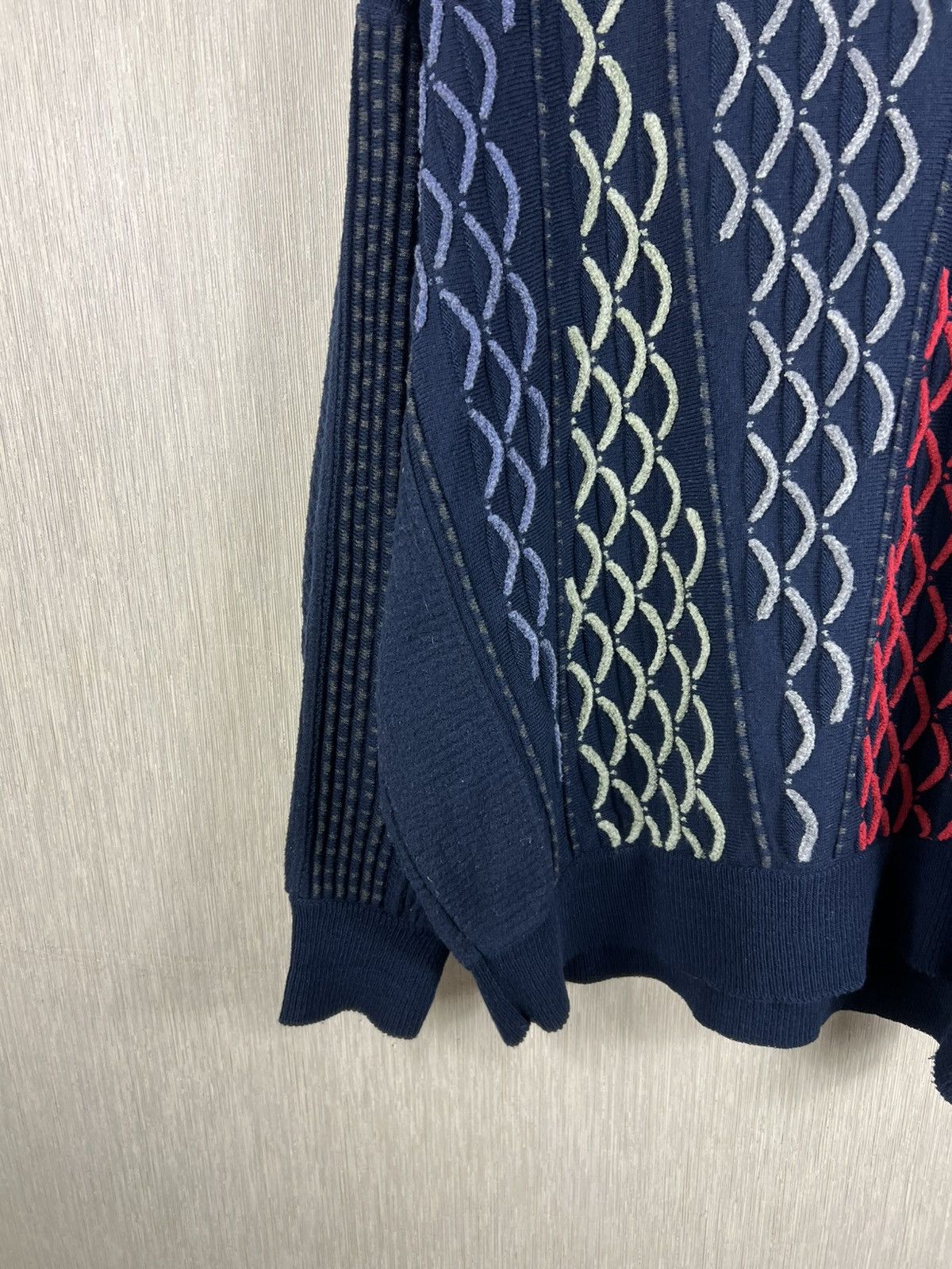 Carlo Colucci Vintage 90s Carlo Colucci scales patterned wool y2k sweater Size US L / EU 52-54 / 3 - 7 Thumbnail