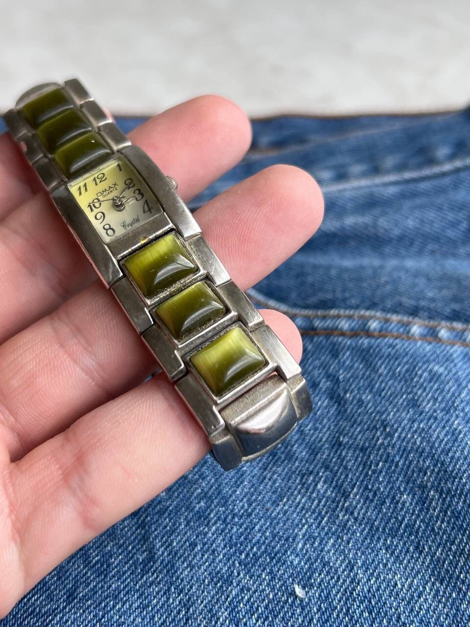 Japanese Brand Vintage Japanese style futuristic Watch OMAX Green Steel Y2K Size ONE SIZE - 4 Thumbnail