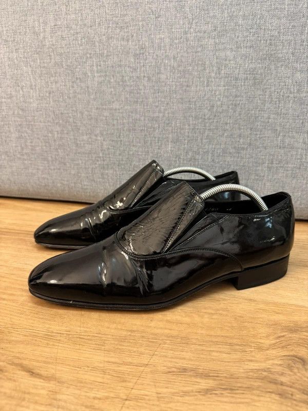 Canali Canali Italy Patent Leather Black Loafers Flats Moccasins 42 Size US 9 / EU 42 - 6 Thumbnail