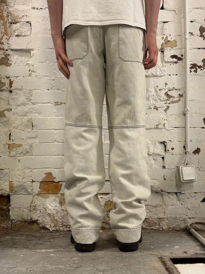 Armani 2000s Armani Tweed Light White Cozy Pants Size US 32 / EU 48 - 4 Thumbnail