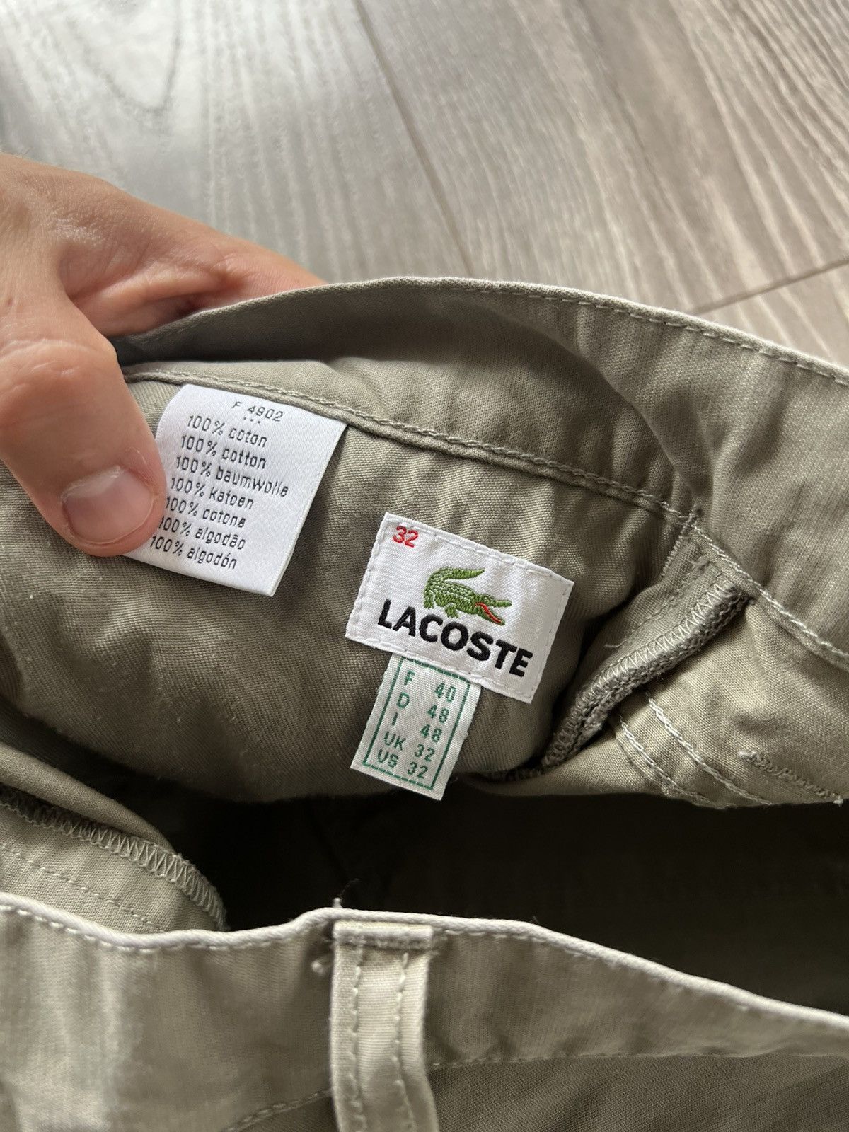 Lacoste Vintage Y2k Casual Lacoste Cotton Chinos Pants Size US 32 / EU 48 - 17 Thumbnail