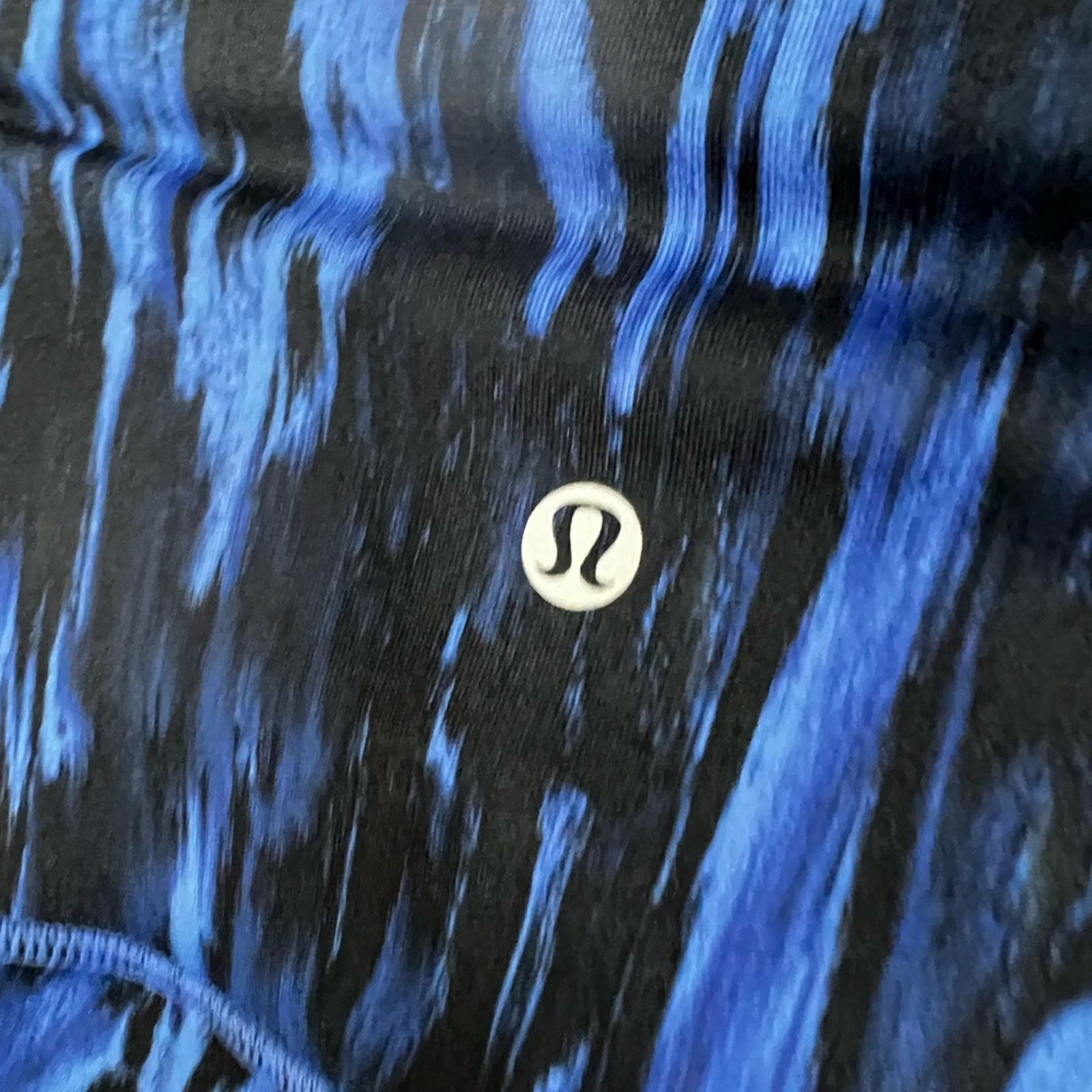 Lululemon LULULEMON Blue Black Wunder Under High Rise Leggings Size 4 Size 27" / US 4 / IT 40 - 3 Thumbnail