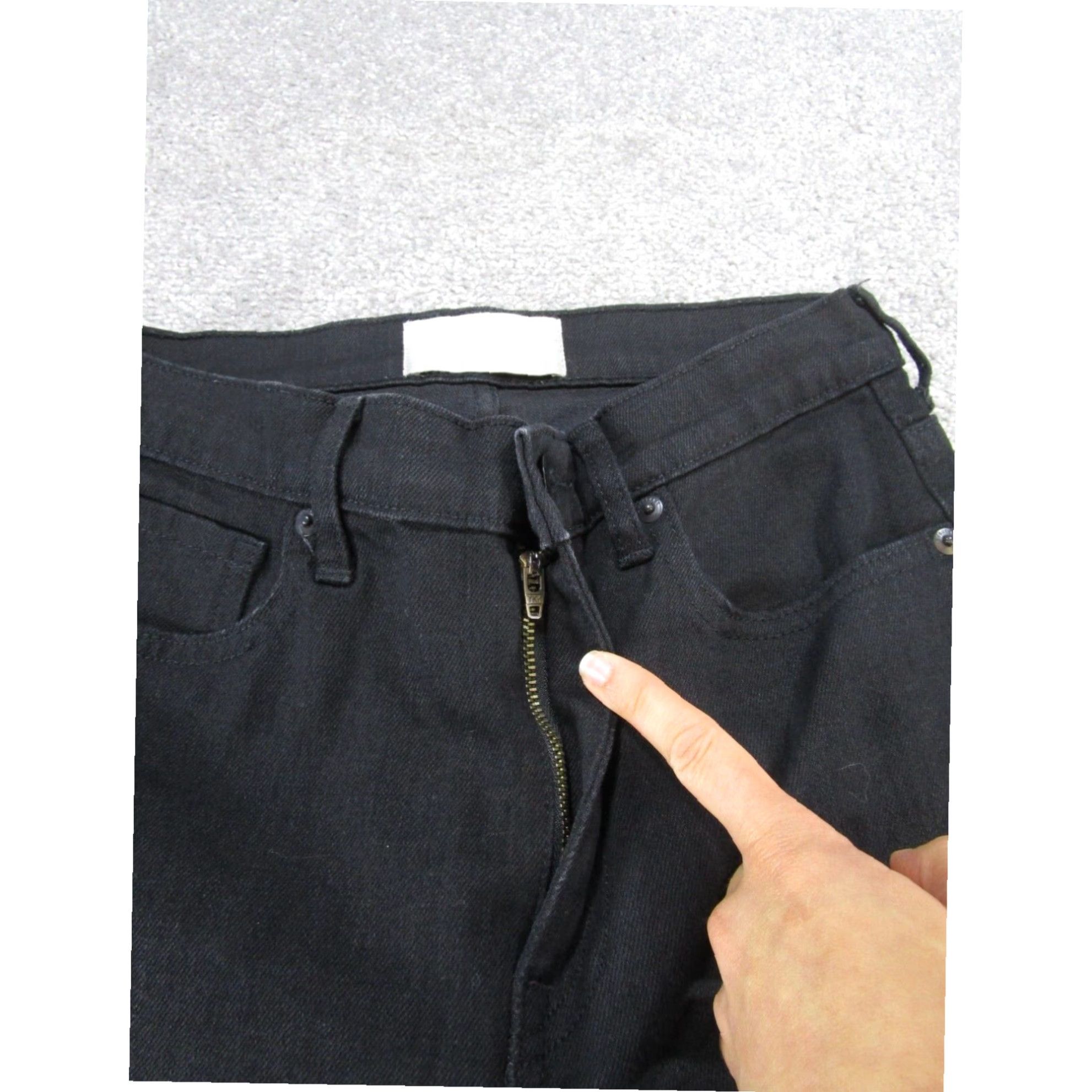 Everlane Everlane Womens Black Skinny Jeans 27 Mid Rise Denim Size 27" / US 4 / IT 40 - 3 Thumbnail
