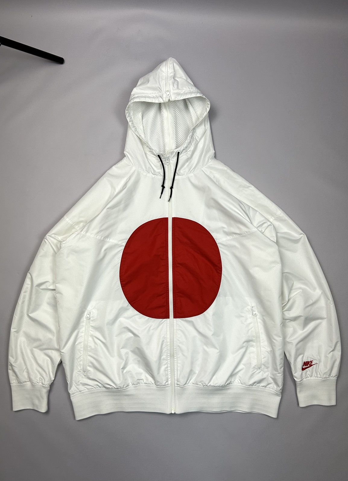 image of Nike Japan Flag 2008 Olympic Windrunner Split Jacket in White, Men's (Size 2XL)