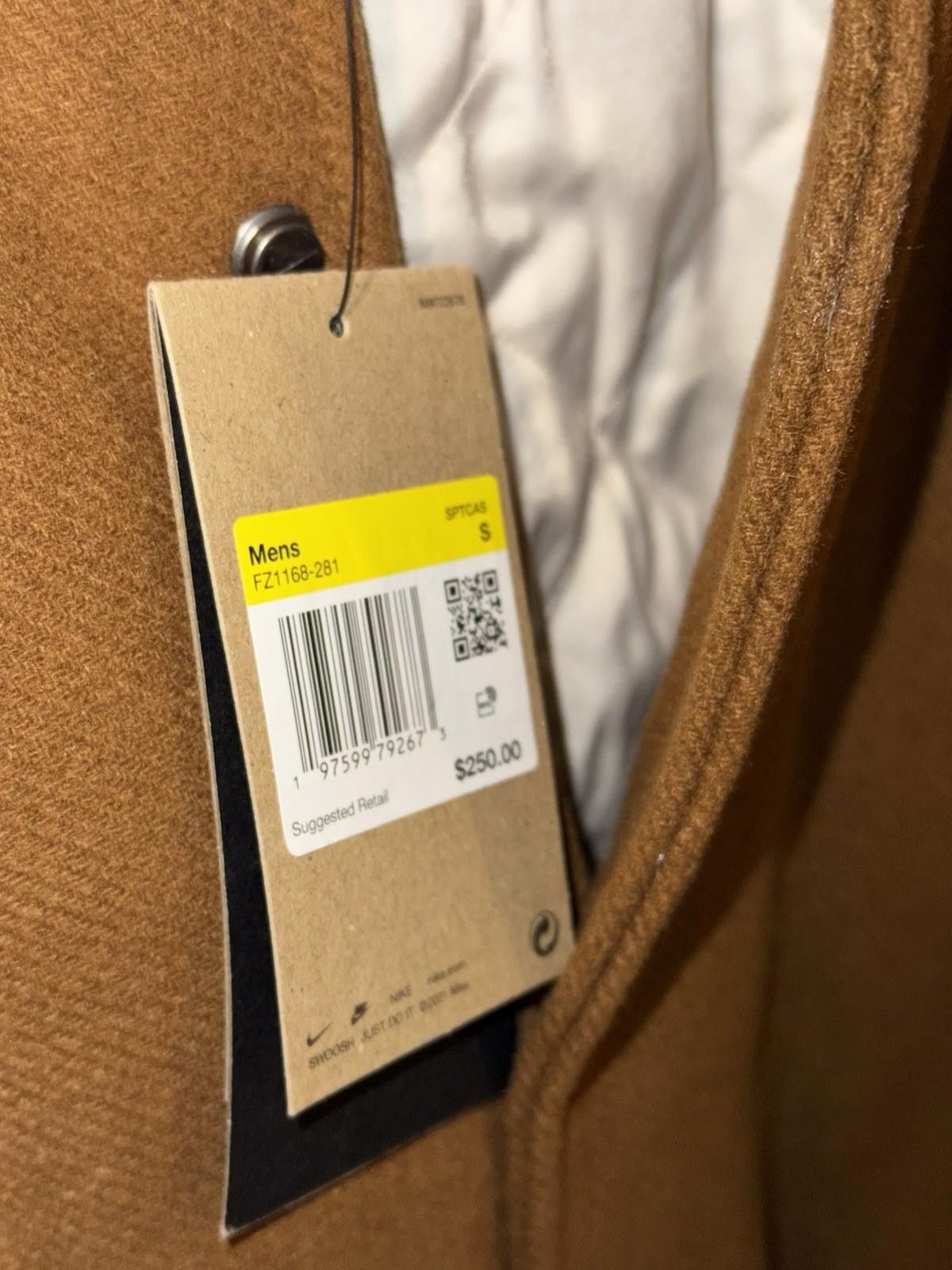 Nike Nike Solo Swoosh Wool Varsity Jacket Leather Brown Size US S / EU 44-46 / 1 - 4 Thumbnail