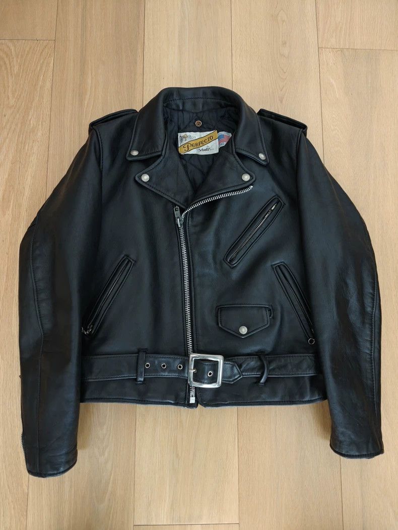 Schott Schott Leather coat Size US L / EU 52-54 / 3 - 1 Thumbnail