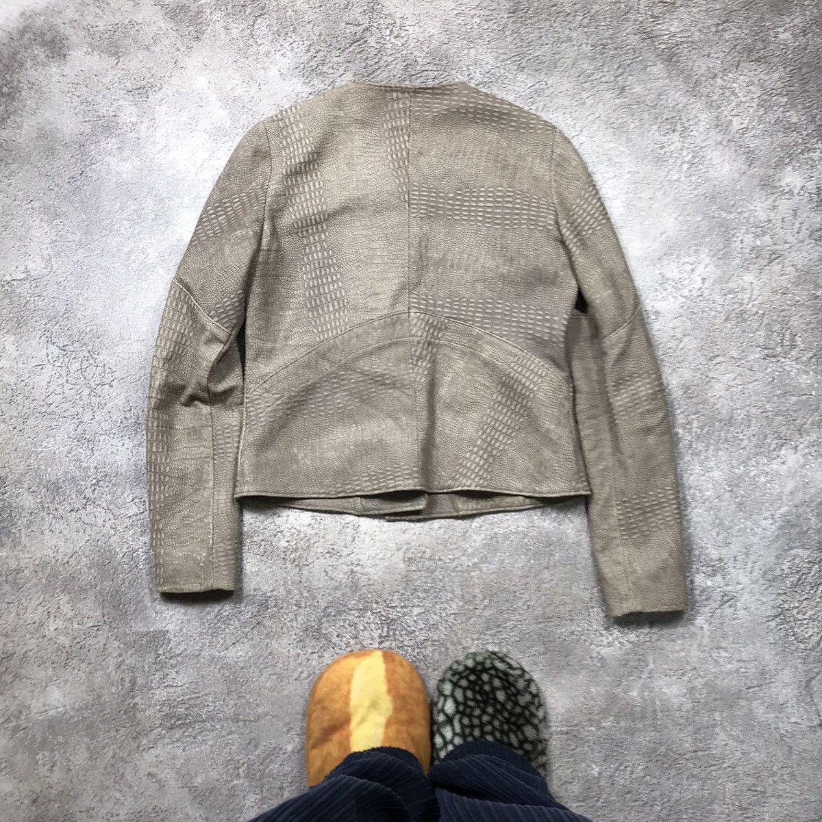 Vintage Vintage 90s Quilted Chore Jacket Workwear Grunge Tan Baggy M Size M / US 6-8 / IT 42-44 - 6 Thumbnail